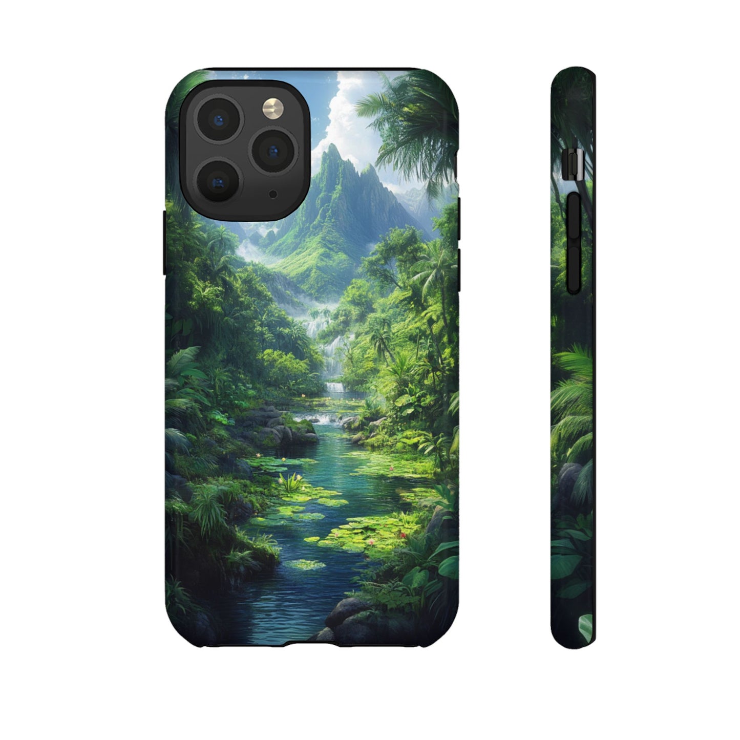Verdant Jungle Cascade – Tough iPhone Case