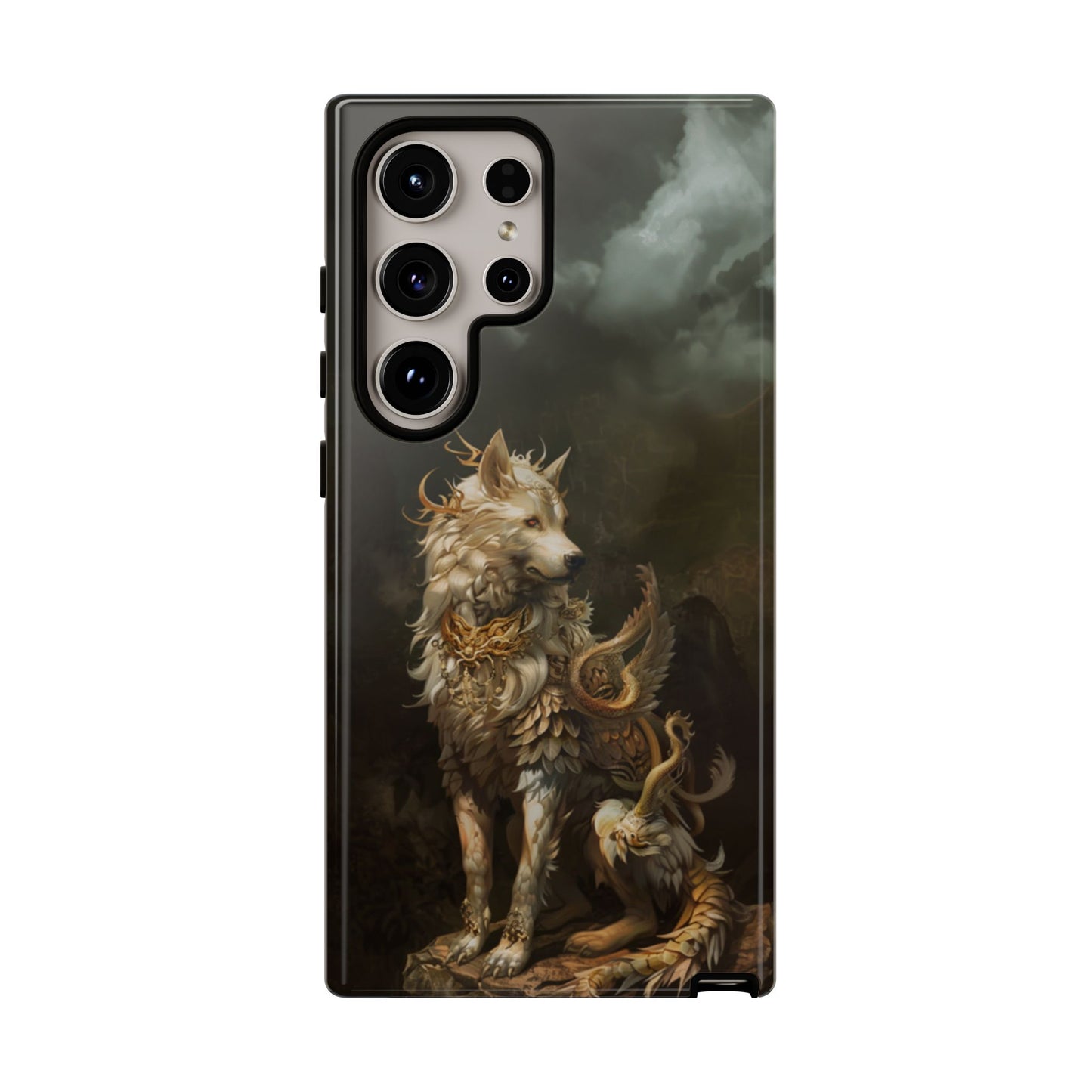 Antlered Wolf Guardian - Tough Samsung Galaxy Case