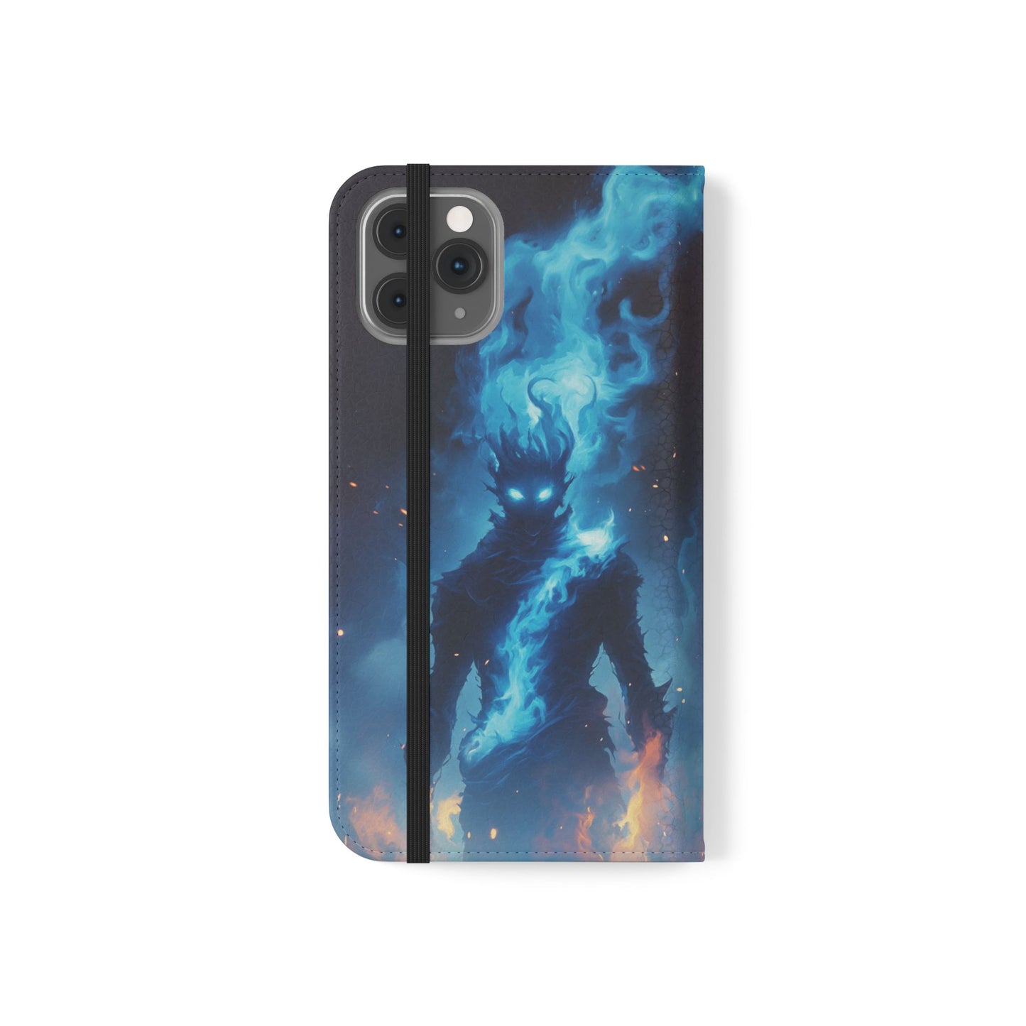 Blue Flame Spirit - Wallet Flip Case