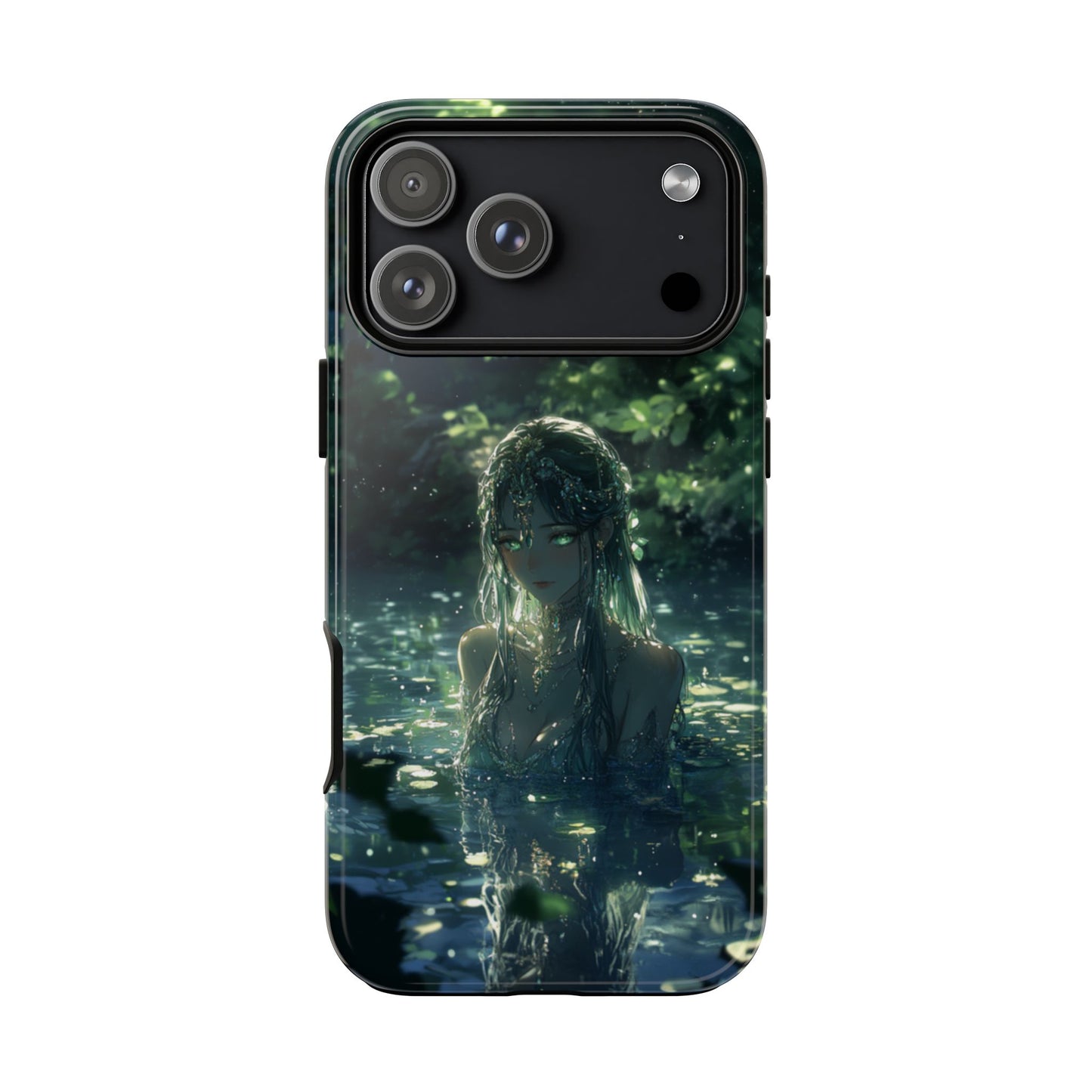 Forest Water Nymph Green Eyes Pond - Tough iPhone Case