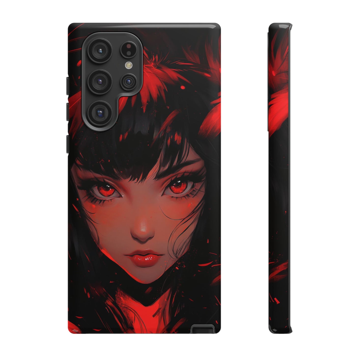 Fiery Gaze Anime Phone Case – iPhone, Google Pixel, Samsung Galaxy