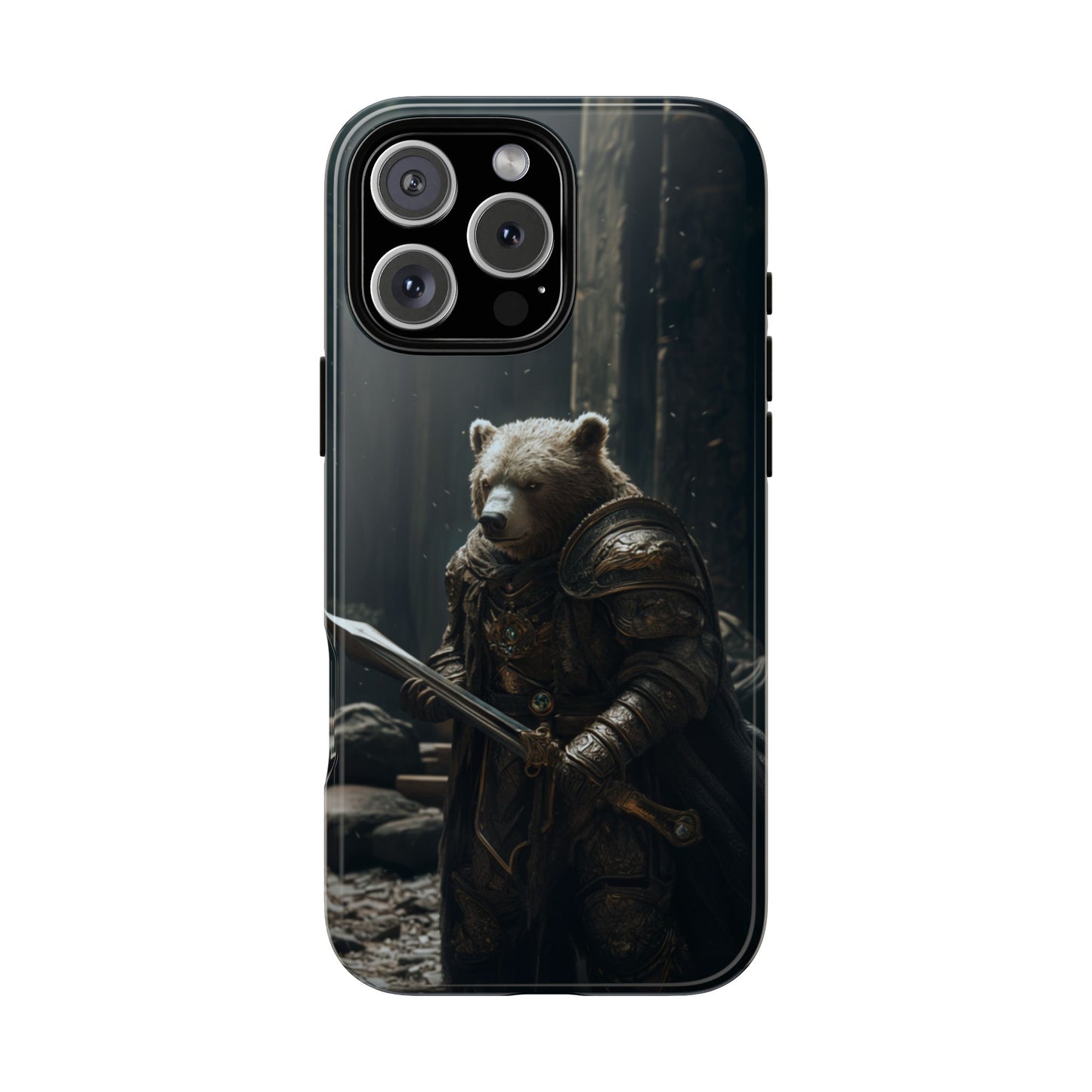 Medieval Bear Warrior Knight - Tough iPhone Case