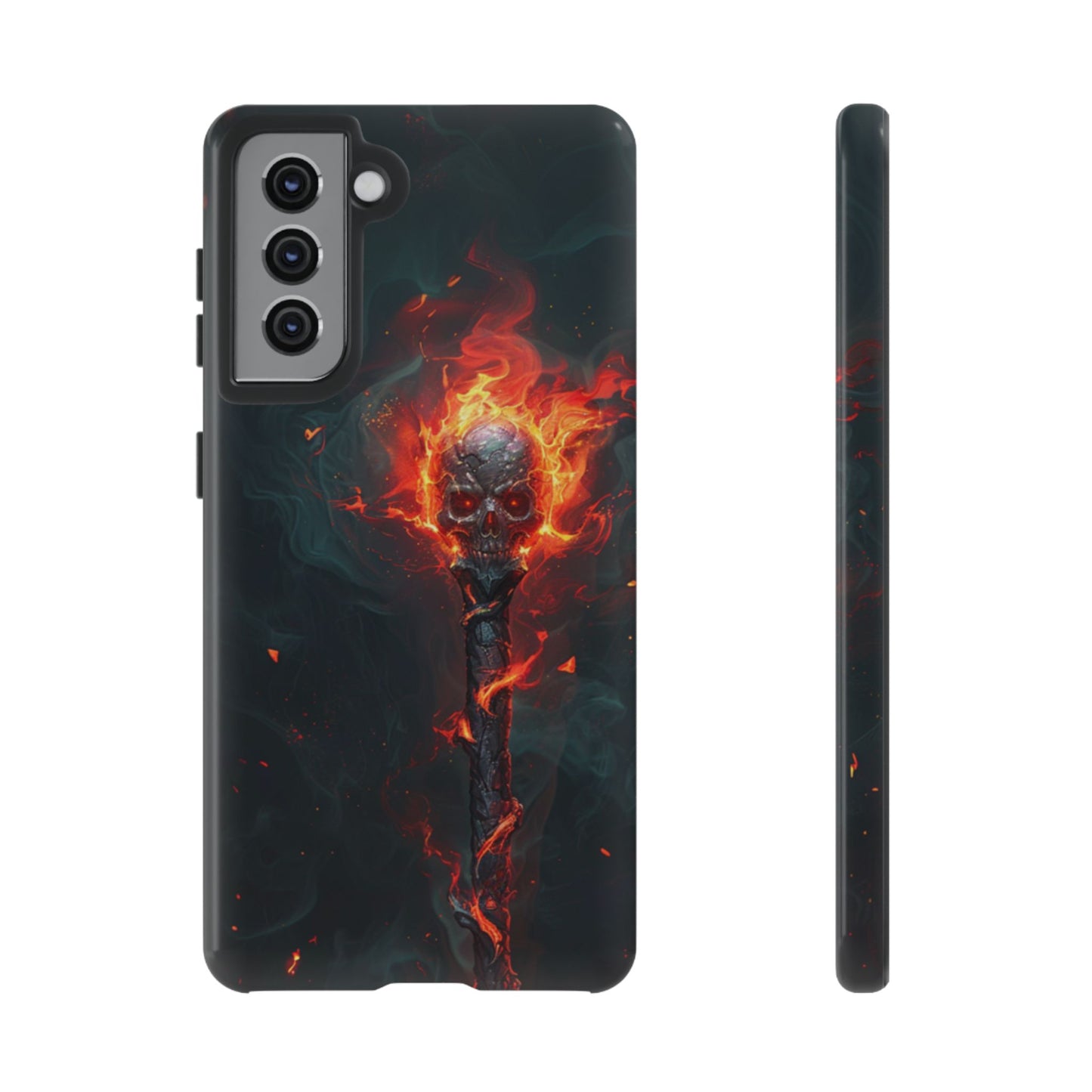 Inferno Skull Staff - Tough Samsung Galaxy Case