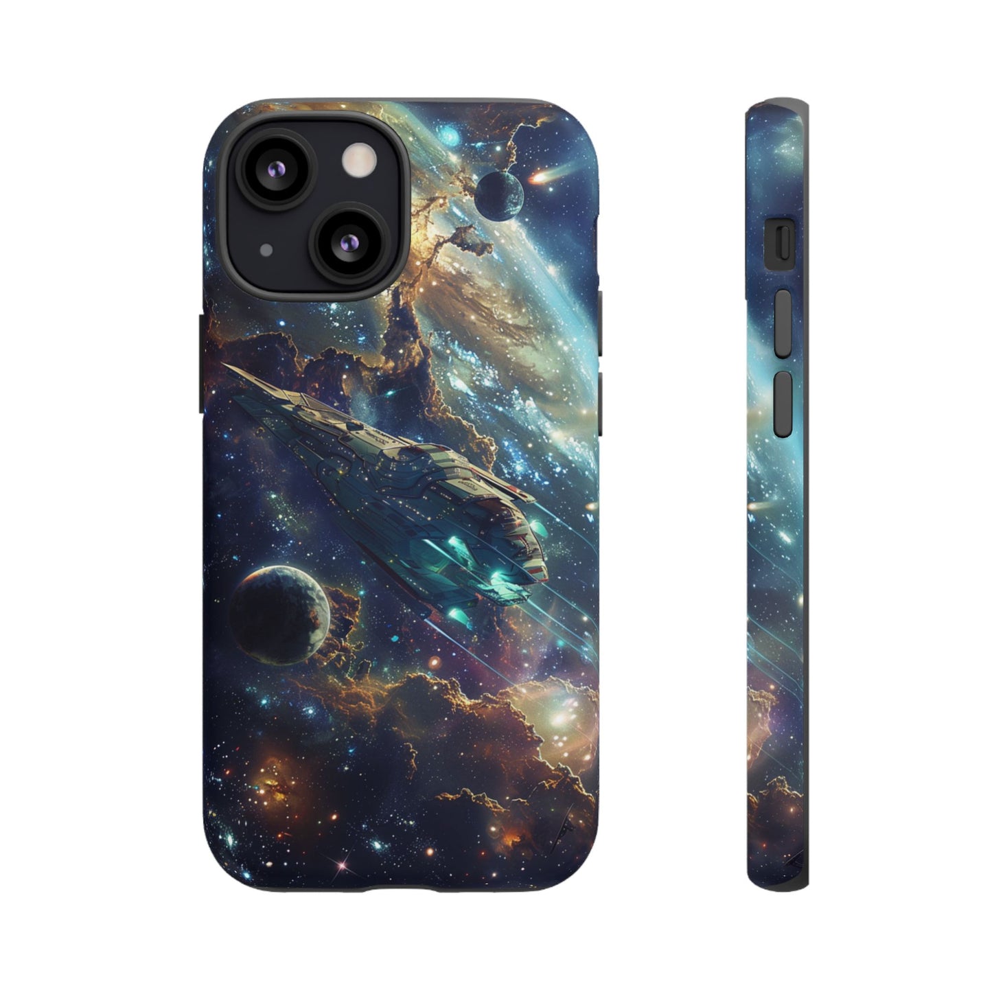 Galactic Voyage: Futuristic Spaceship - iPhone, Google Pixel, Samsung Galaxy