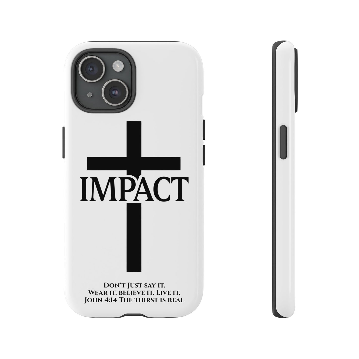 Impact White - Tough iPhone Case