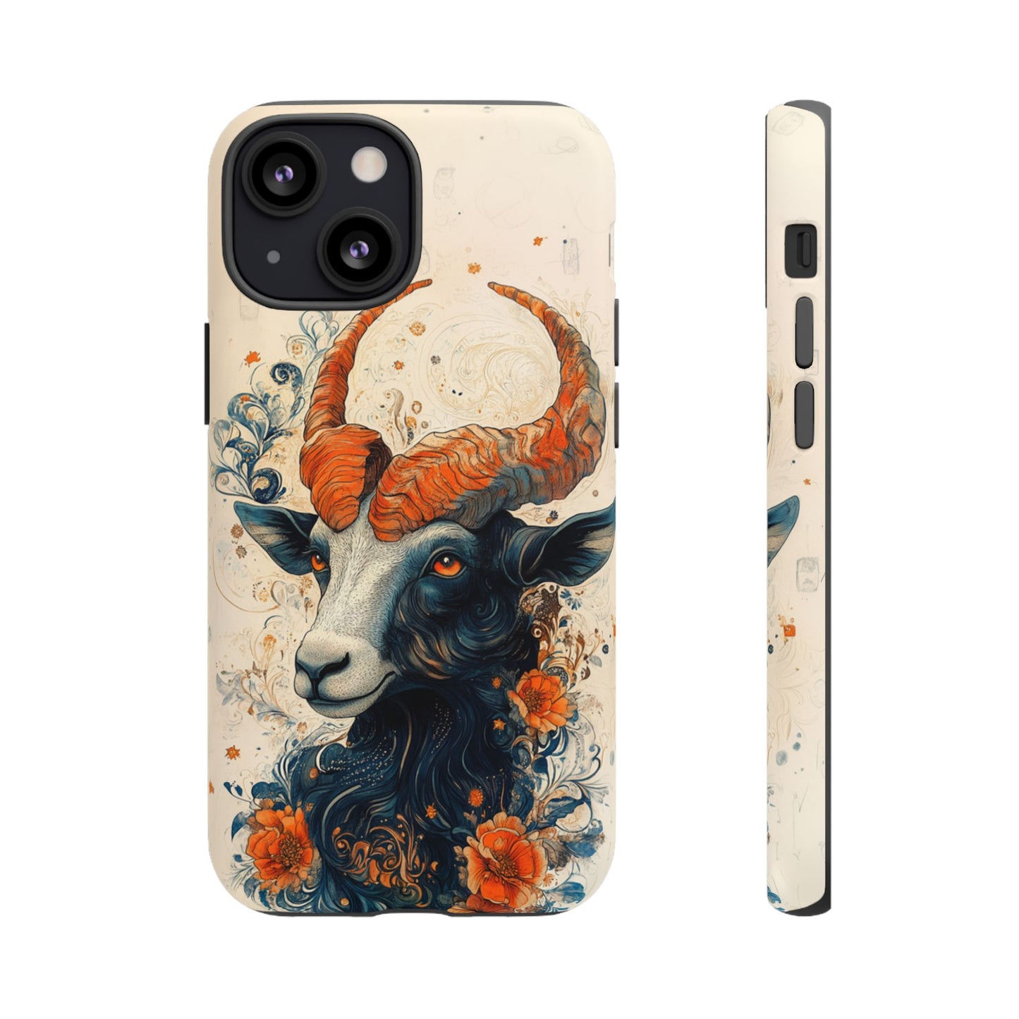 Capricorn Zodiac Artistic Floral Phone Case – iPhone, Google Pixel, Samsung Galaxy