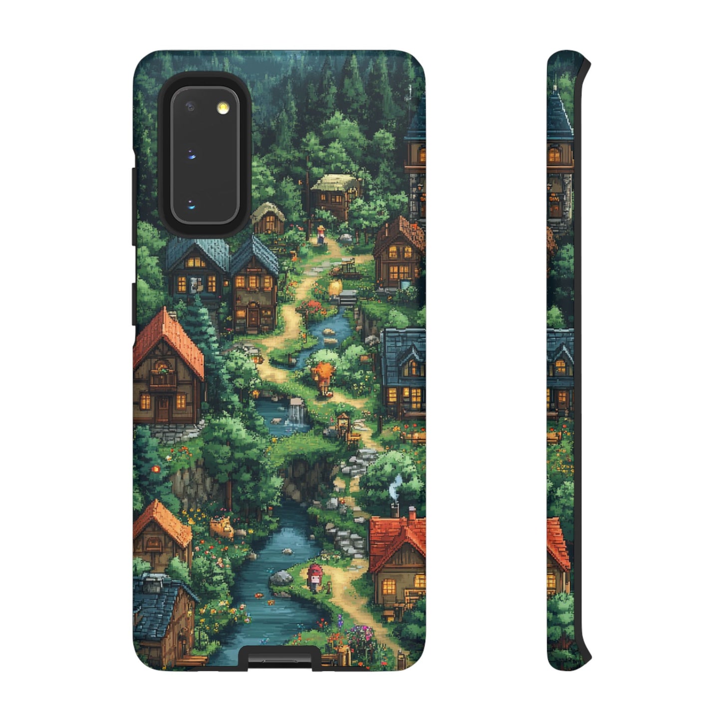 Enchanted Village: Pixel Paradise Phone Case - iPhone, Google Pixel, Samsung Galaxy