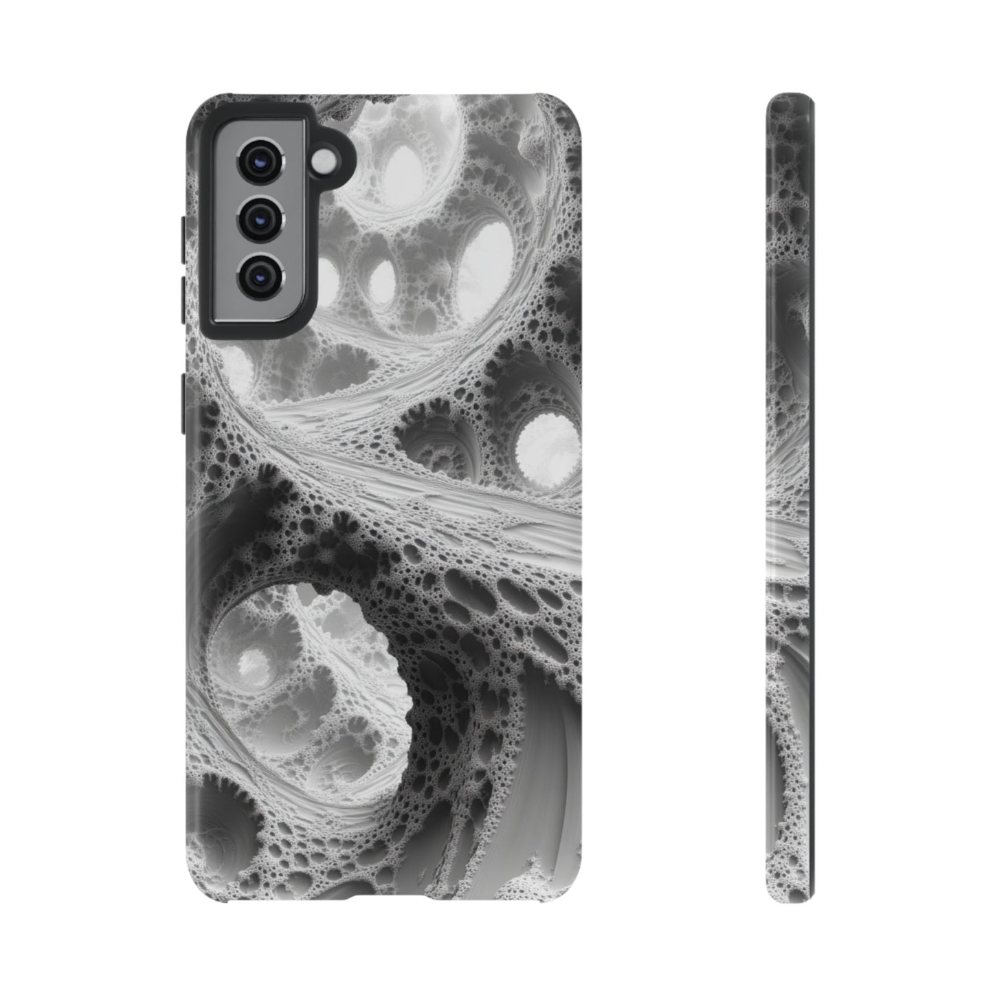 Monochrome Fractal – Tough Samsung Galaxy Case