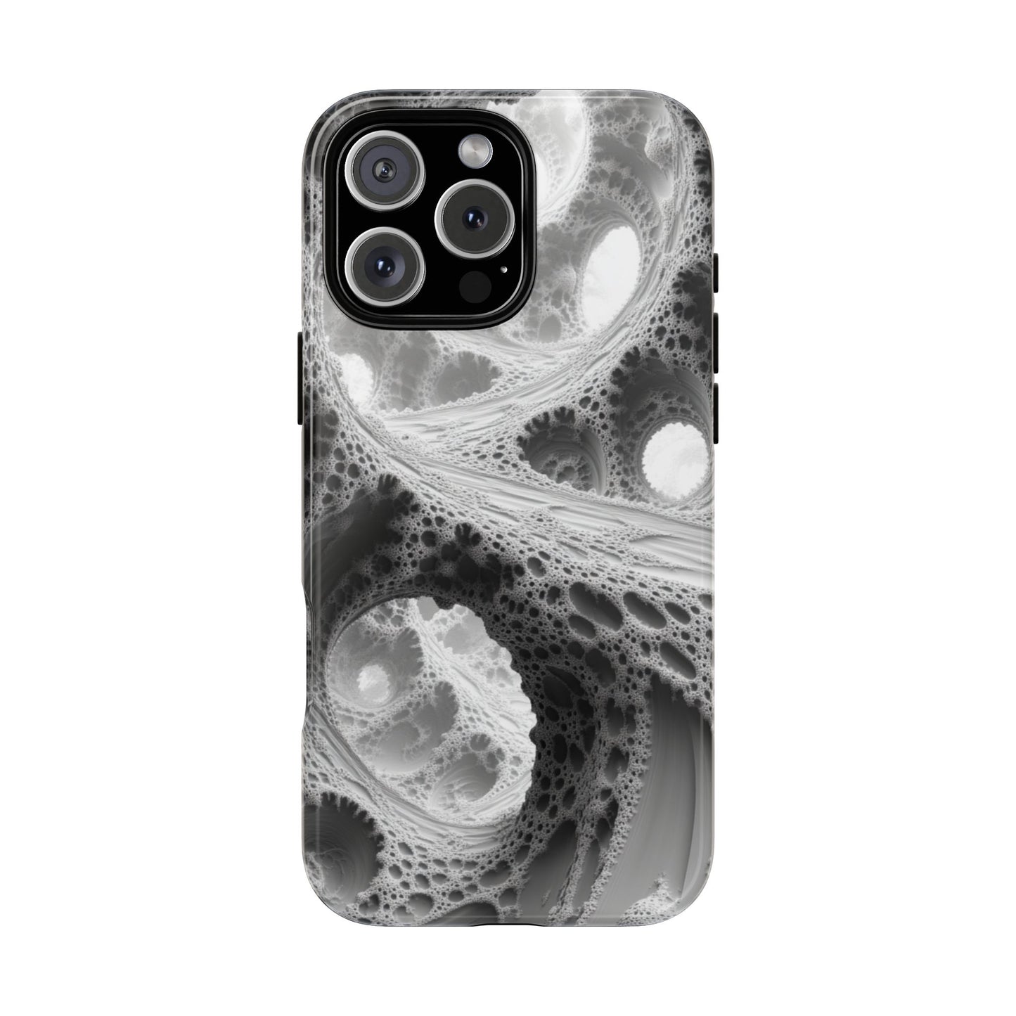 Monochrome Fractal – Tough iPhone Case