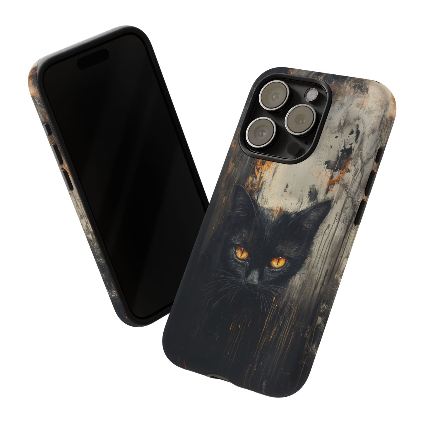 Enigmatic Black Cat Phone Case - iPhone, Google Pixel, Samsung Galaxy