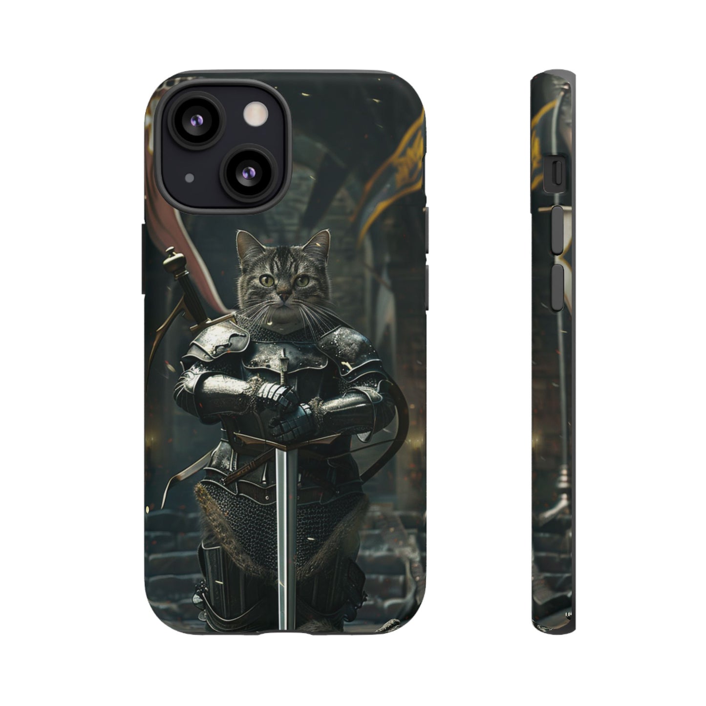 Knight Cat in Armor - iPhone, Google Pixel, Samsung Galaxy