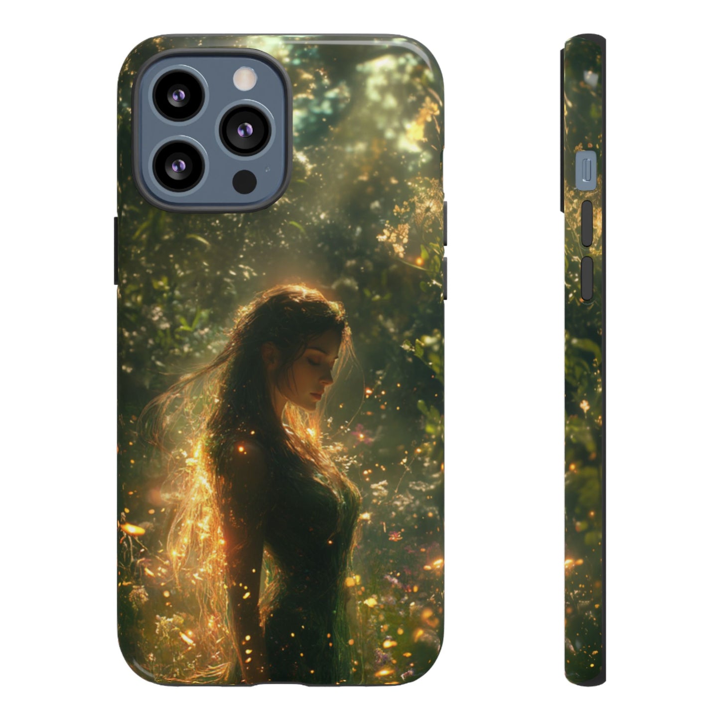 Forest Goddess Golden Light Meadow - Tough iPhone Case