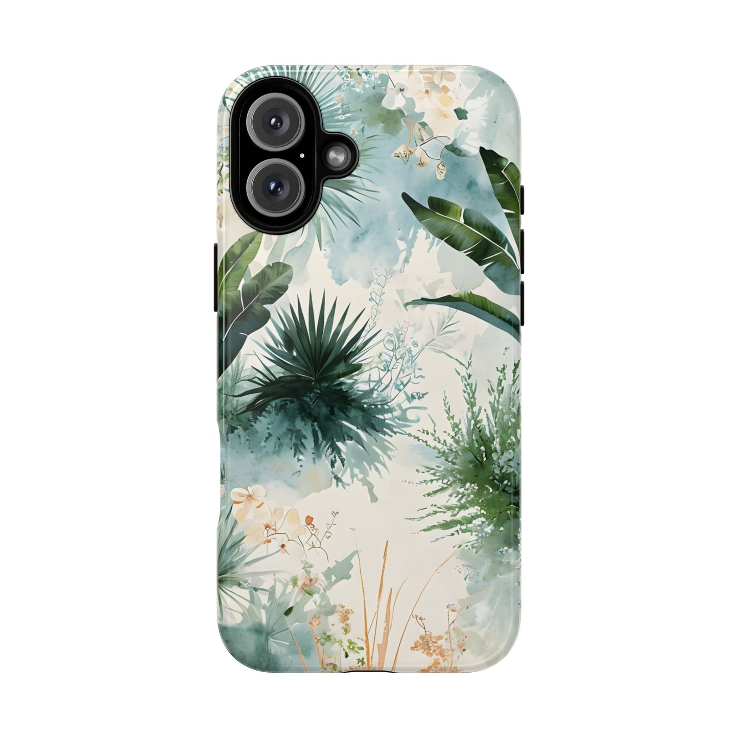 Tropical Botanical Watercolor - Tough iPhone Case