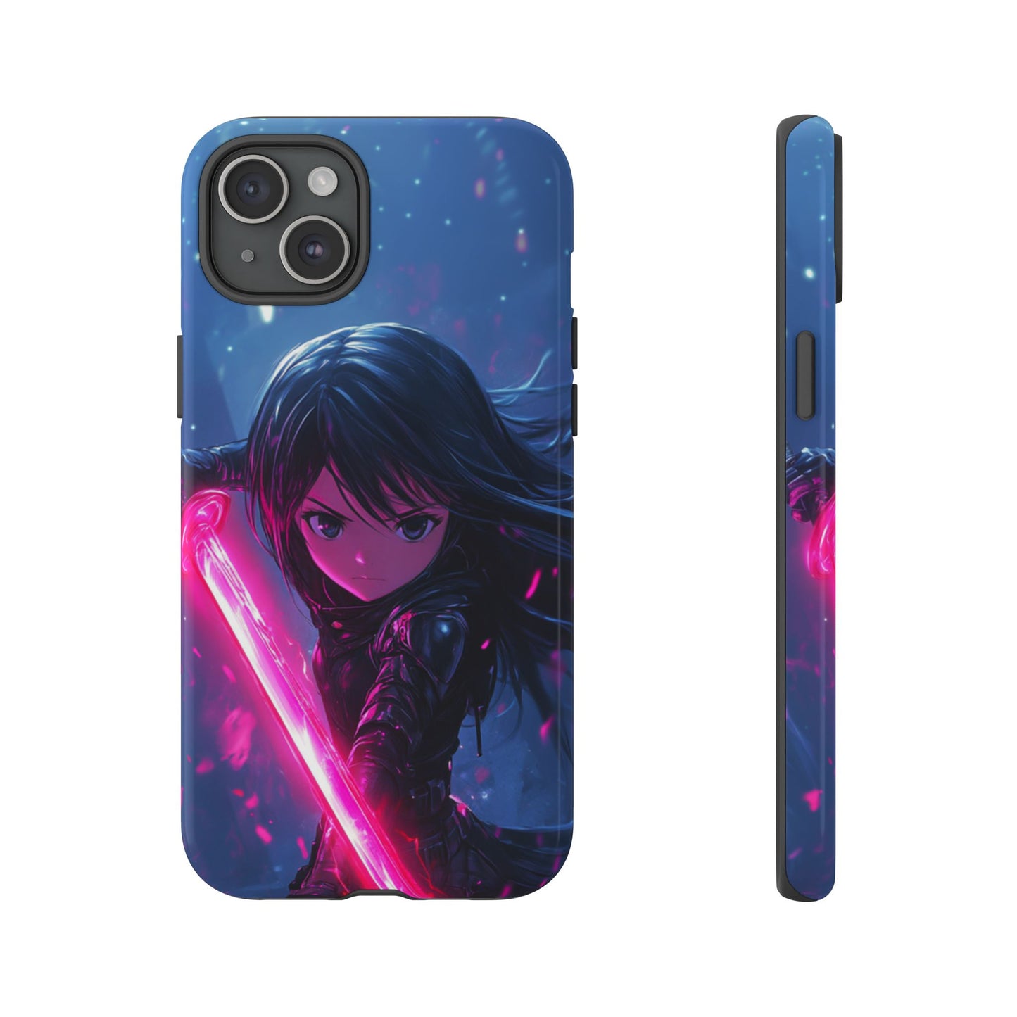 Neon Blade Warrior – Tough iPhone Case