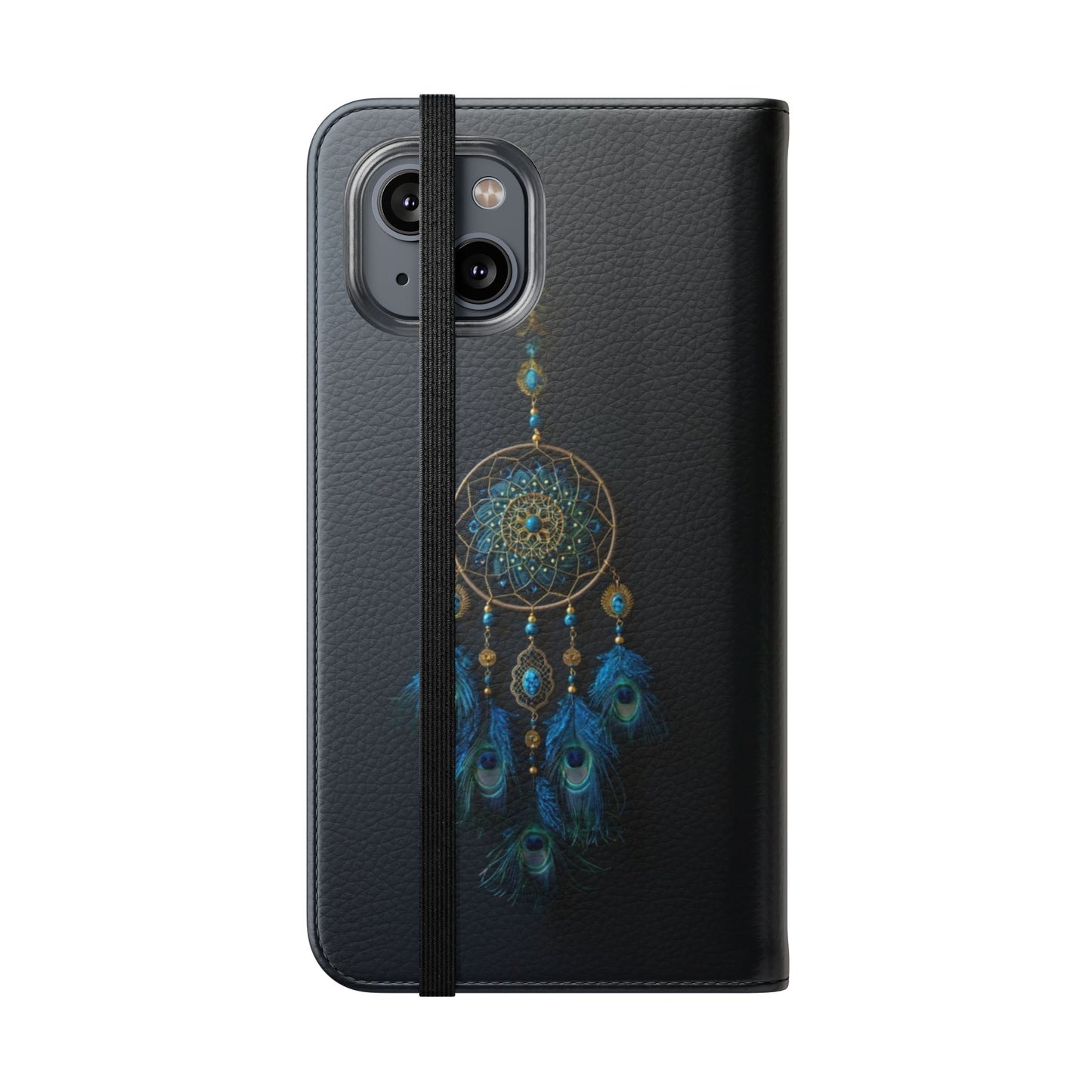 Peacock Feather Dreamcatcher - Wallet Flip Case