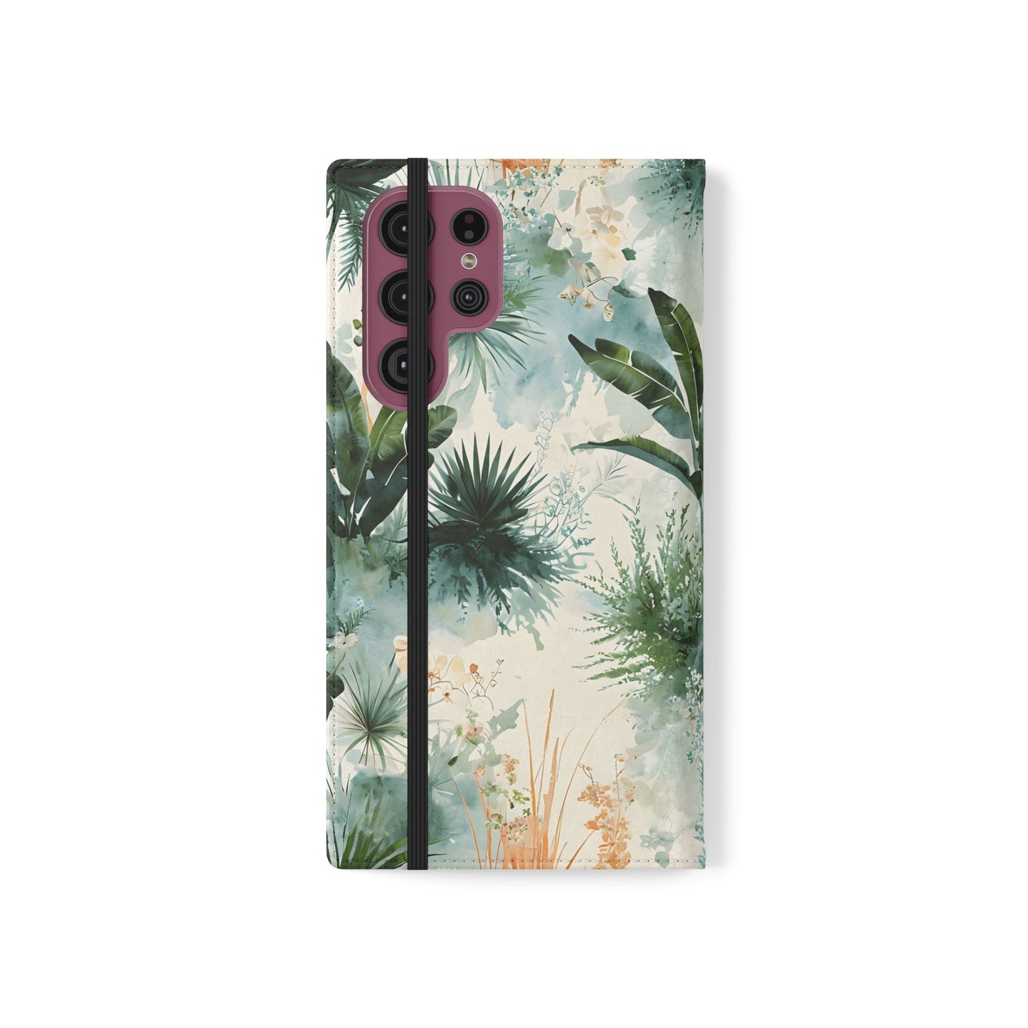 Tropical Botanical Watercolor - Wallet Flip Case
