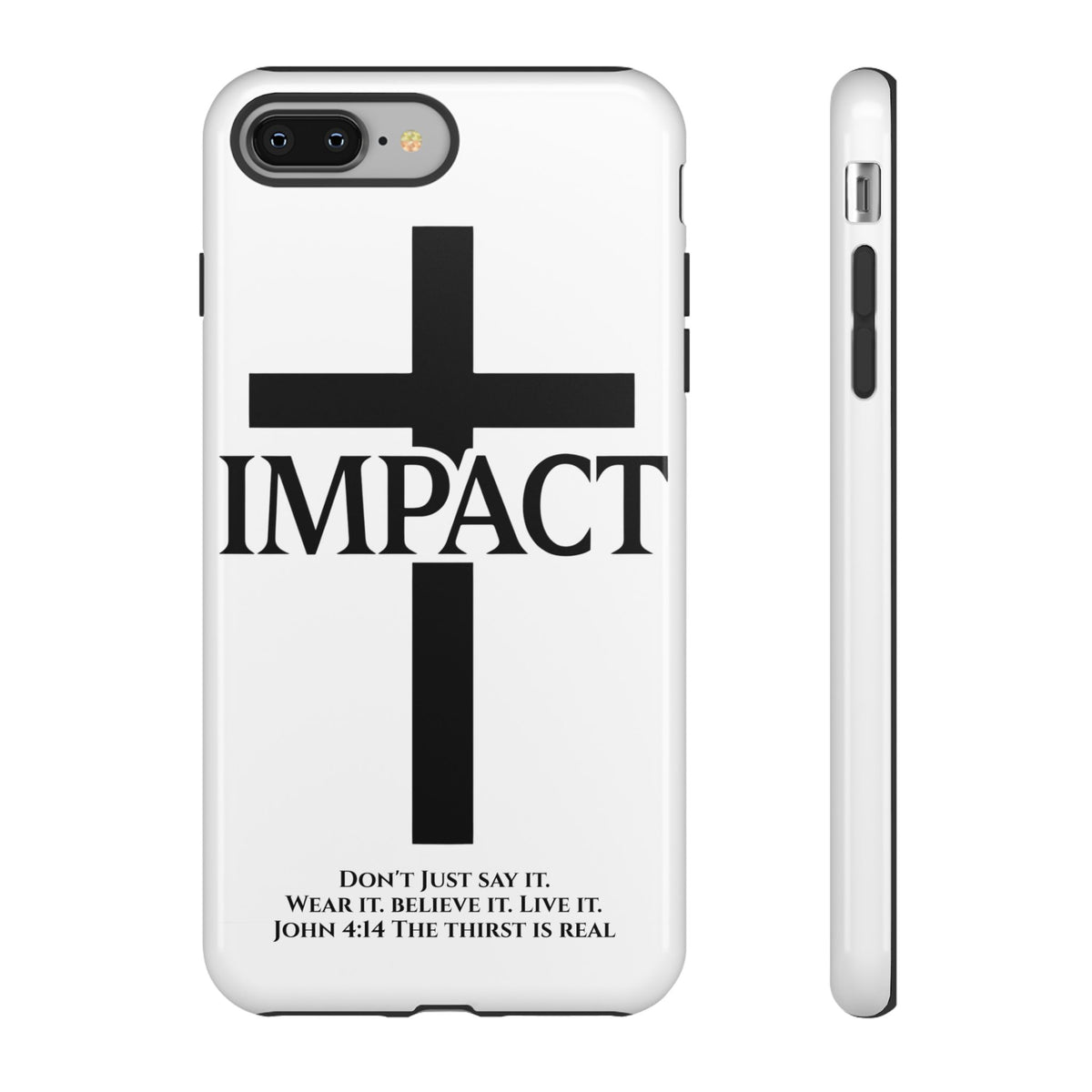Impact White - Tough iPhone Case