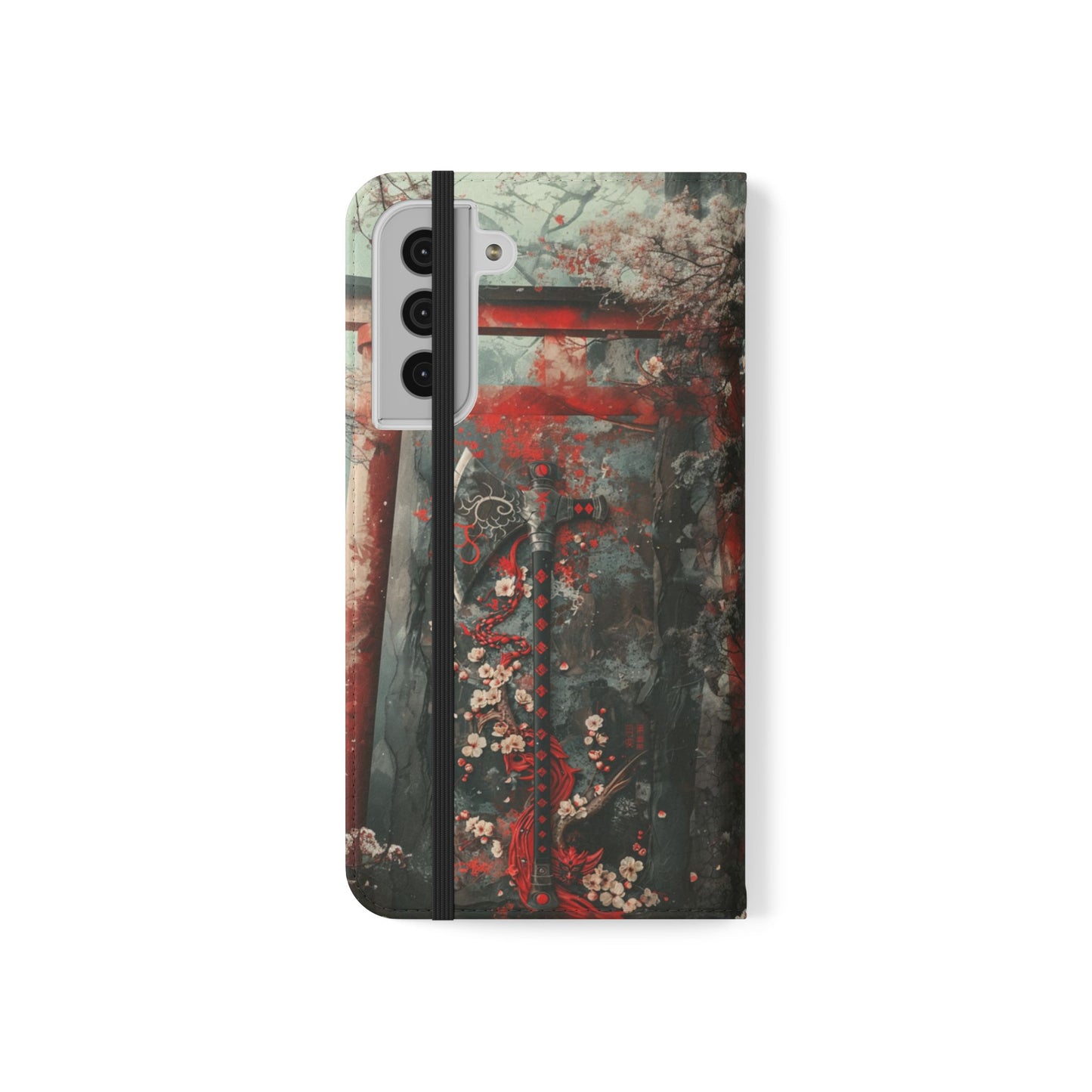 Sakura Warrior Axe - Wallet Flip Case