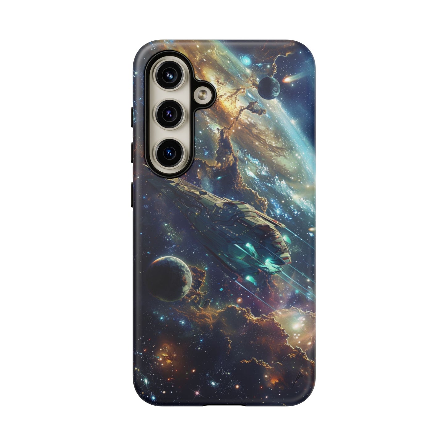 Galactic Voyage: Futuristic Spaceship - iPhone, Google Pixel, Samsung Galaxy