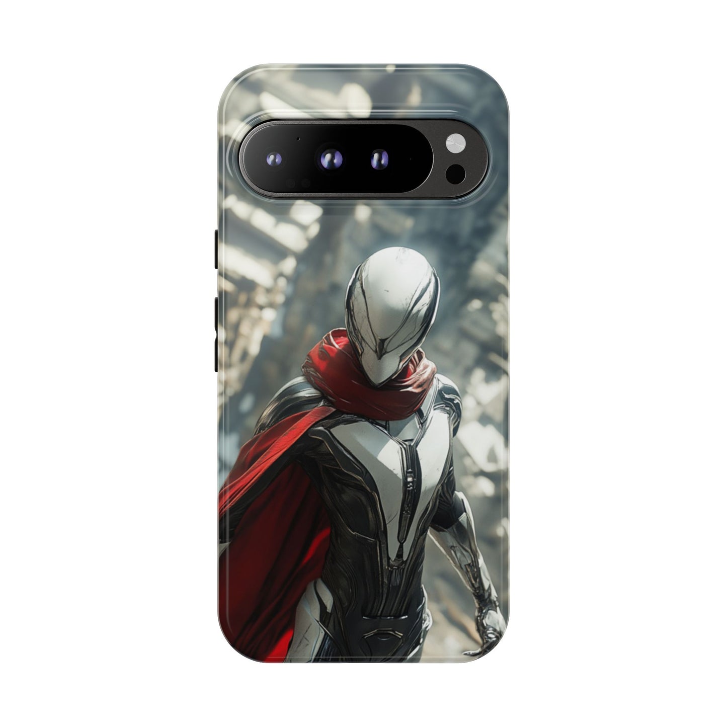 Crimson Sentinel Phone Case – iPhone, Google Pixel, Samsung Galaxy