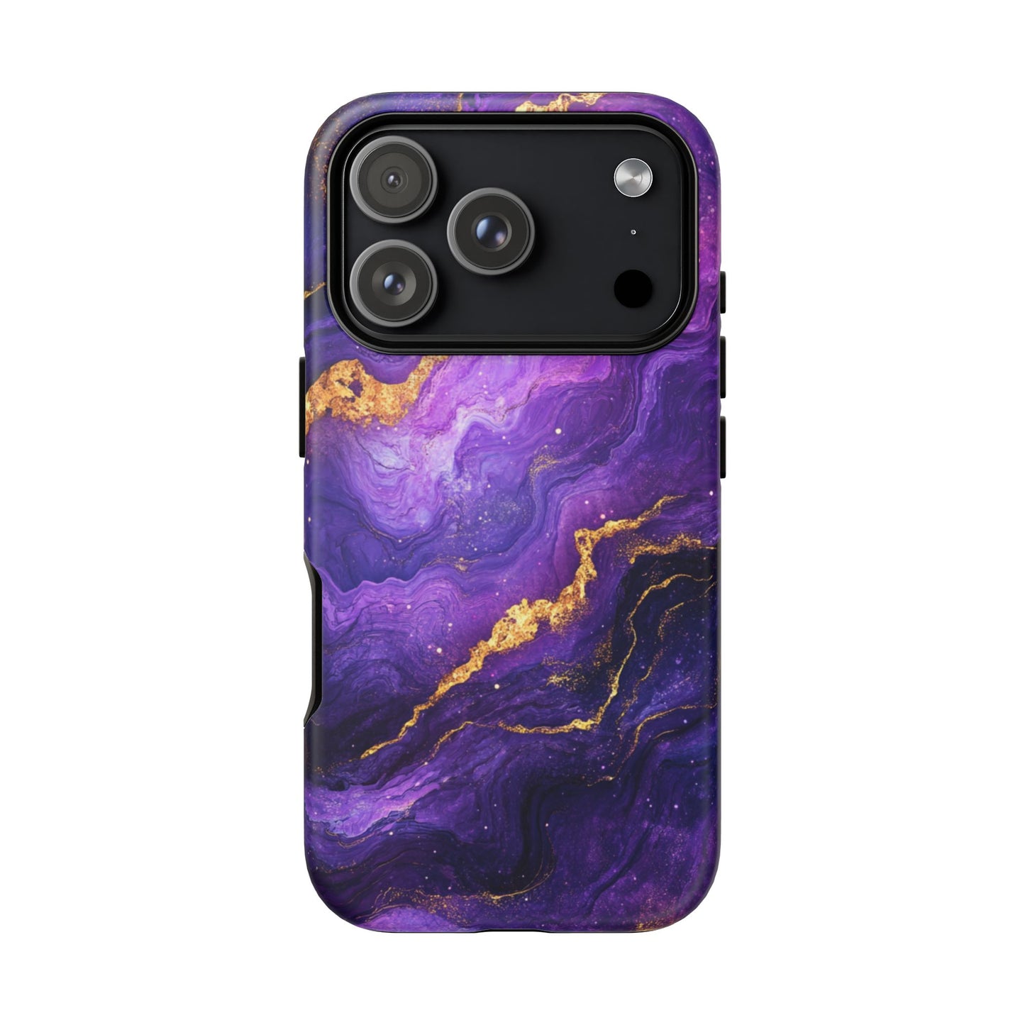 Amethyst Gold Marble – Tough iPhone Case