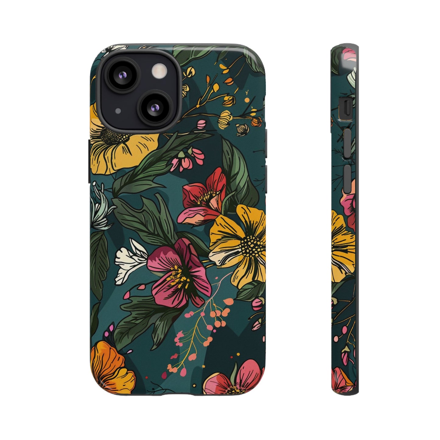 Vintage Floral Bloom – Tough iPhone Case