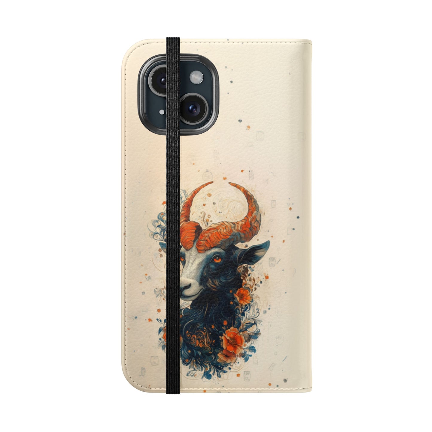 Capricorn Celestial Goat - Wallet Flip Case