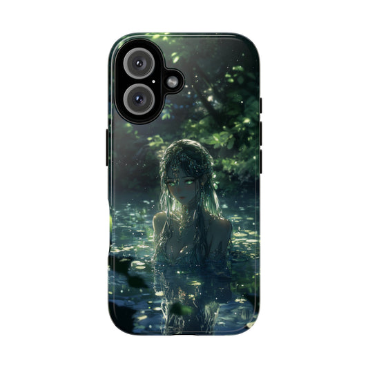 Forest Water Nymph Green Eyes Pond - Tough iPhone Case