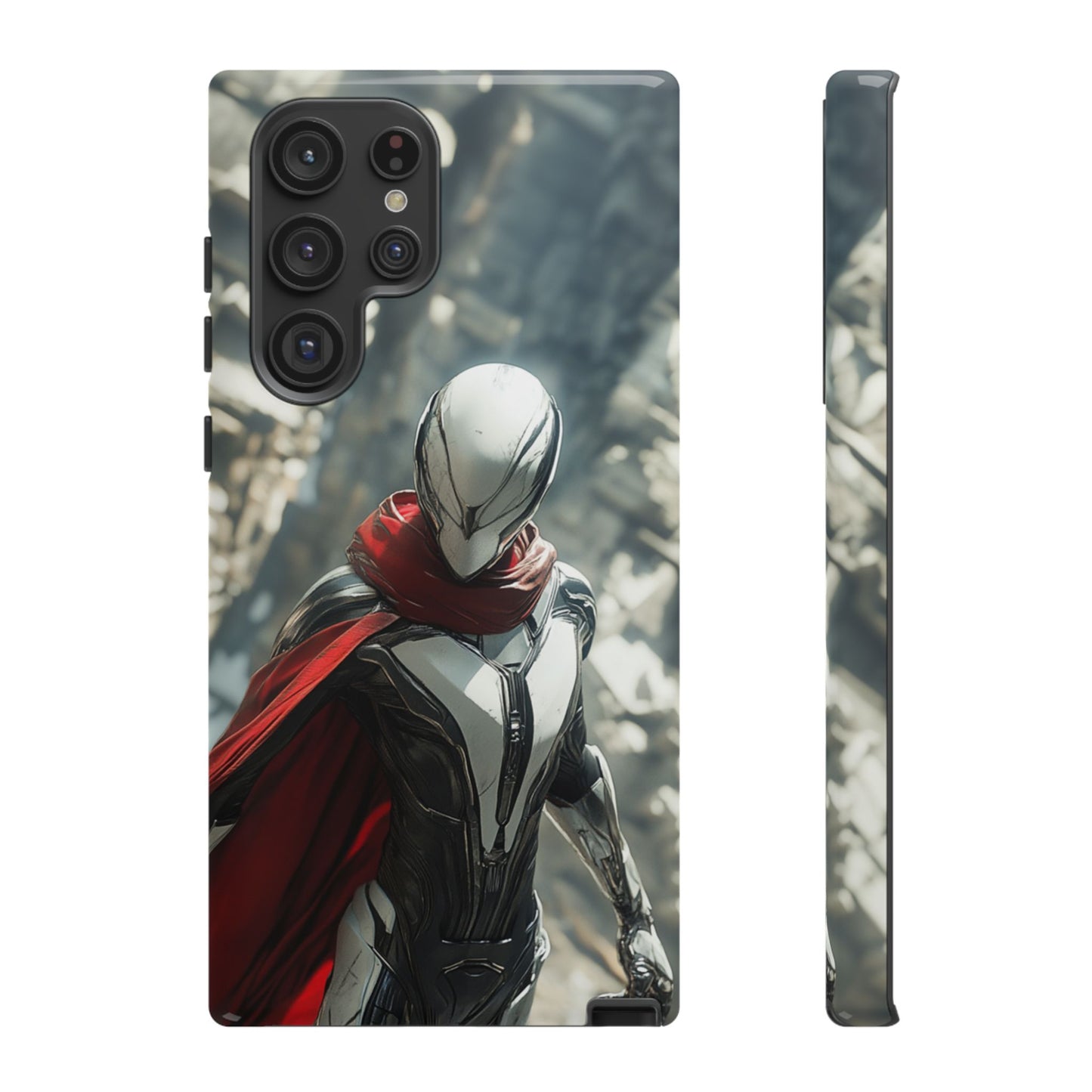 Crimson Sentinel Phone Case – iPhone, Google Pixel, Samsung Galaxy