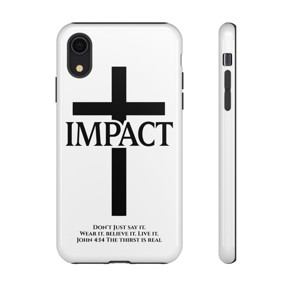 Impact White - Tough iPhone Case