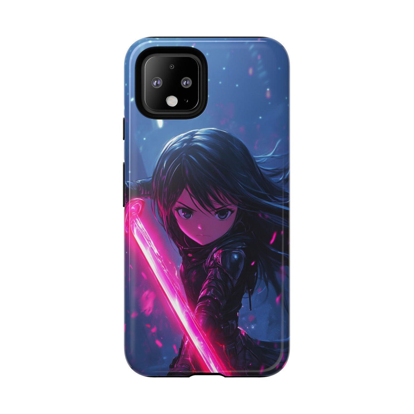 Neon Blade Warrior – Tough Google Pixel Case