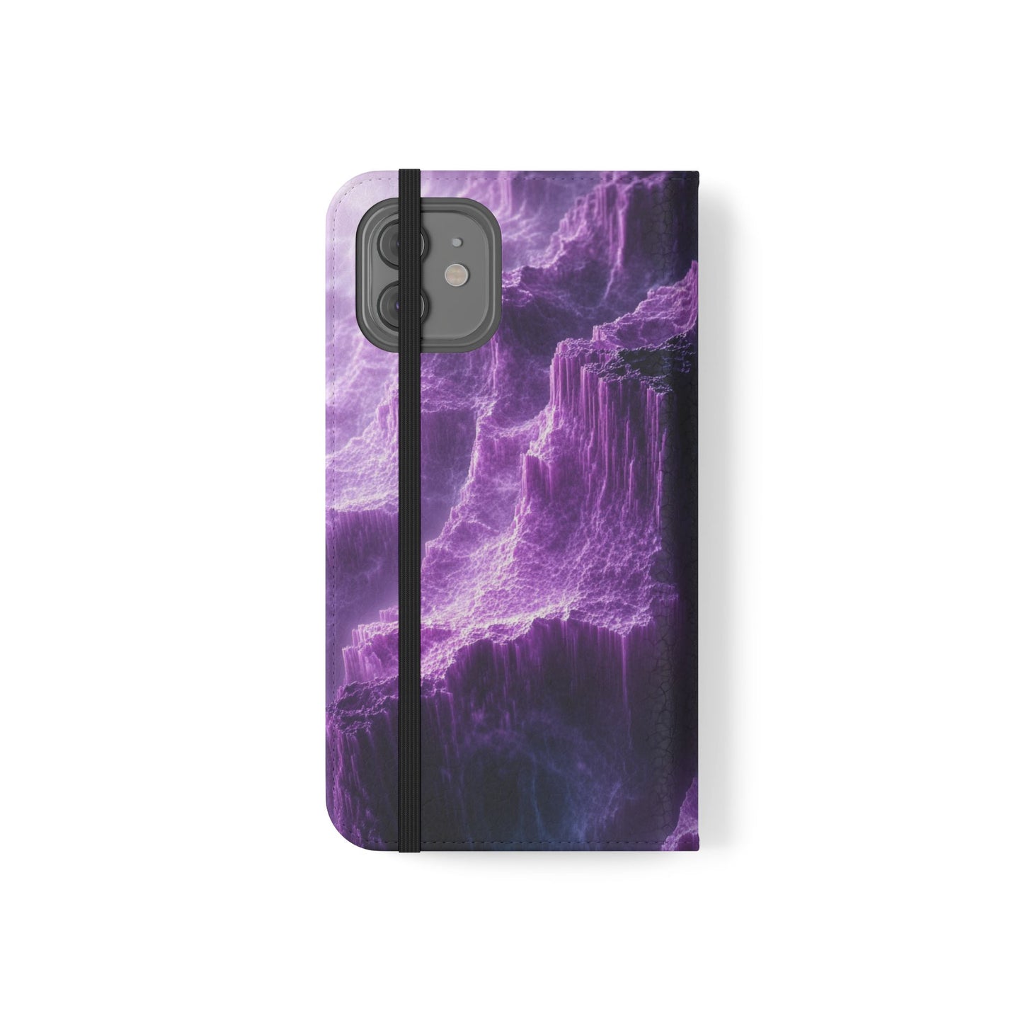 Purple Crystal Canyon - Wallet Flip Case