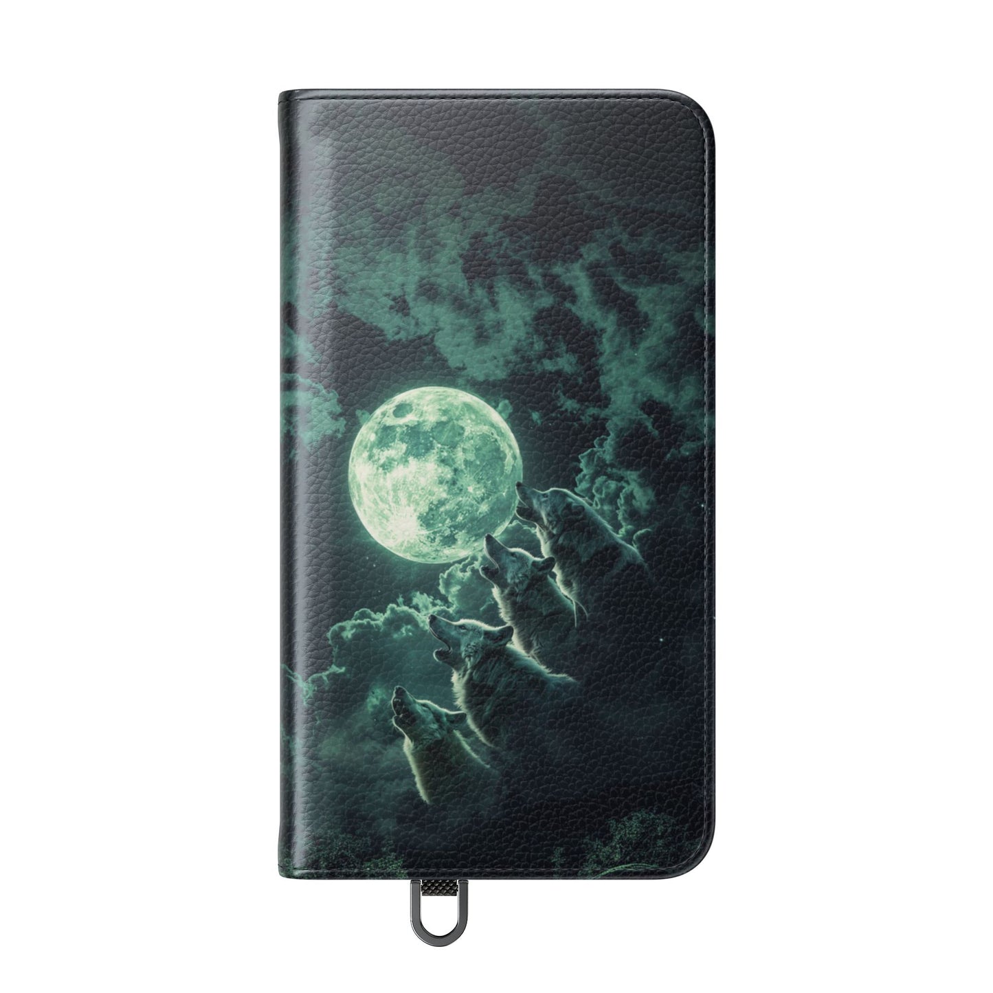 Moonlit Wolf Chorus - Wallet Flip Case