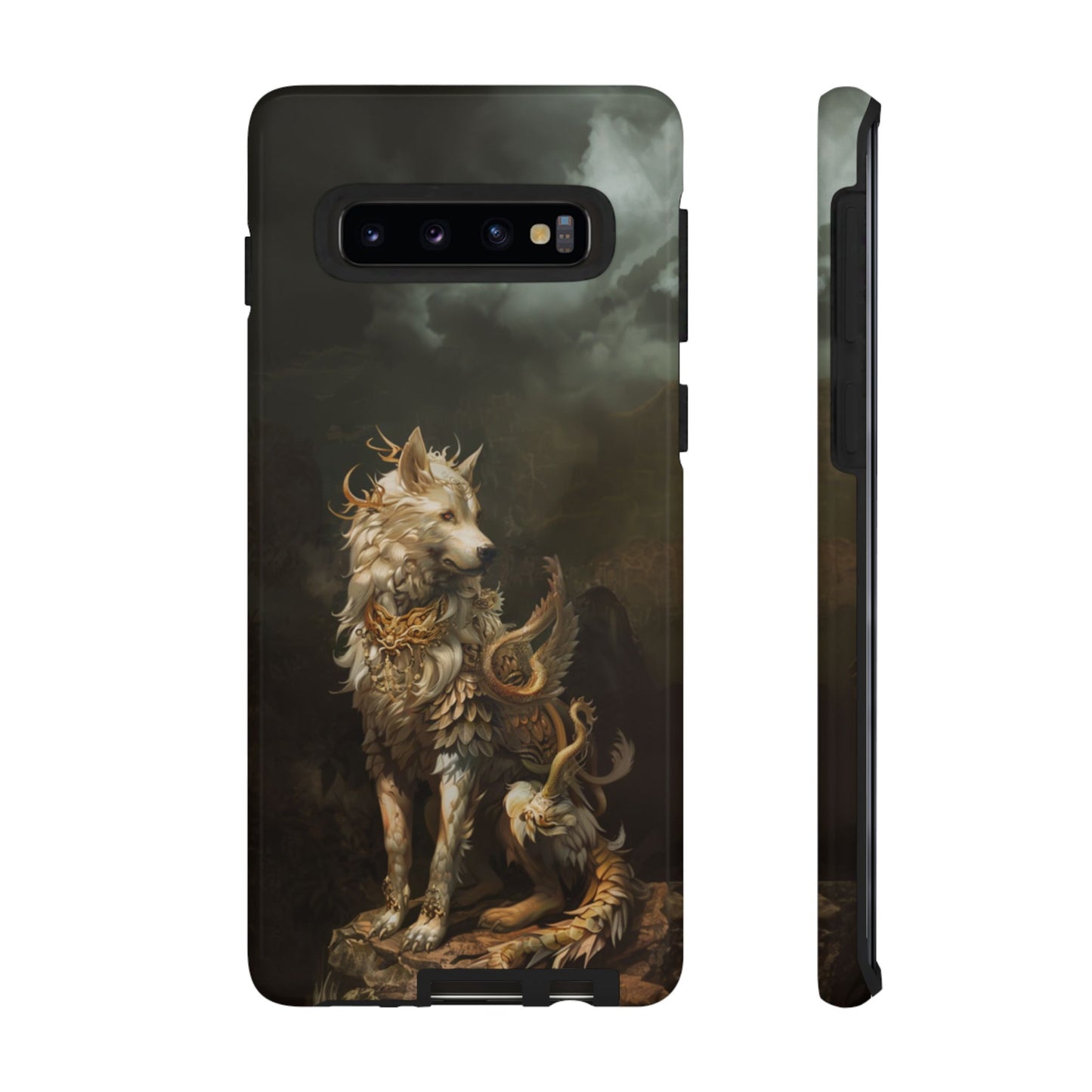 Antlered Wolf Guardian - Tough Samsung Galaxy Case