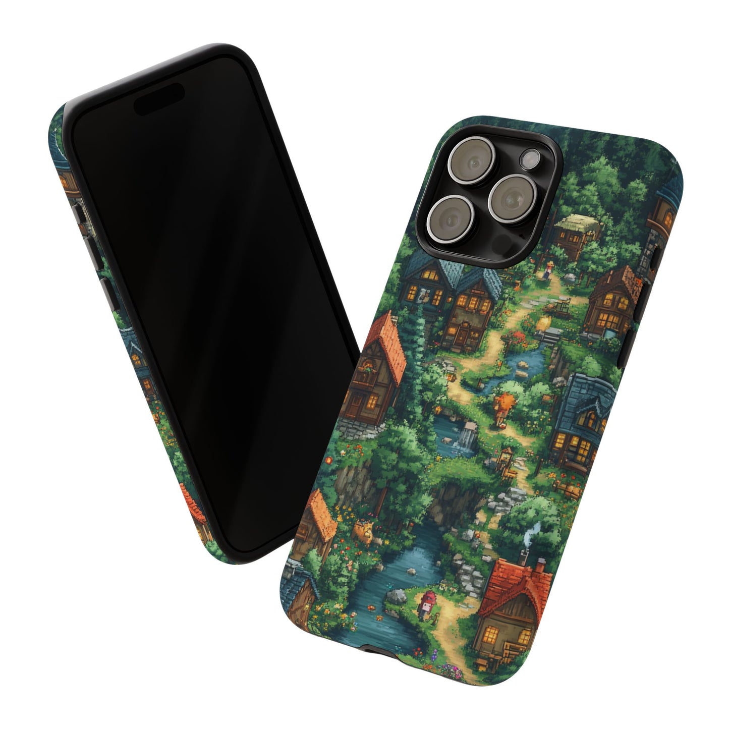 Enchanted Village: Pixel Paradise Phone Case - iPhone, Google Pixel, Samsung Galaxy