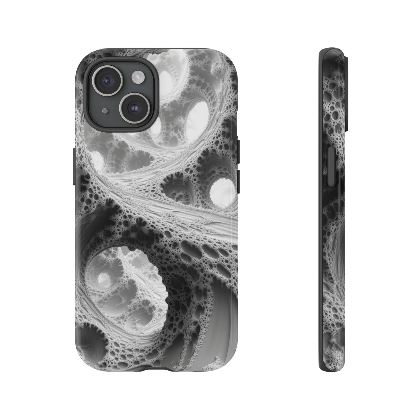 Monochrome Fractal – Tough iPhone Case