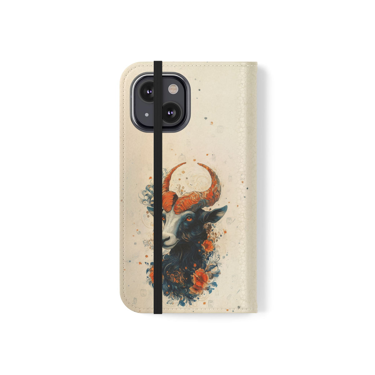 Capricorn Celestial Goat - Wallet Flip Case