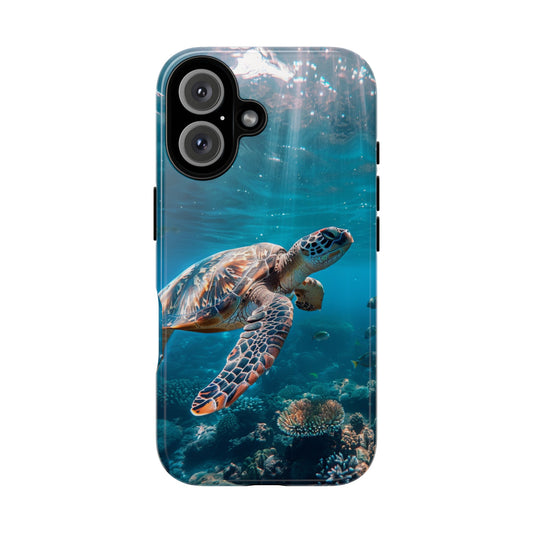 Ocean Guardian Sea Turtle - Tough iPhone Case