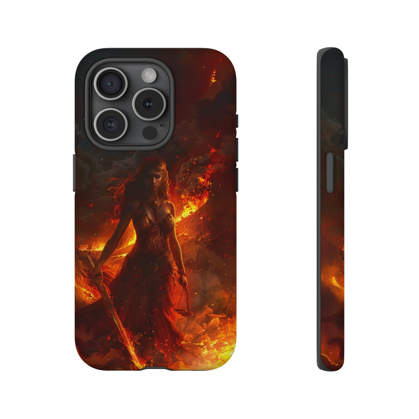 Fiery Goddess Nemesis Phone Case - iPhone, Google Pixel, Samsung Galaxy