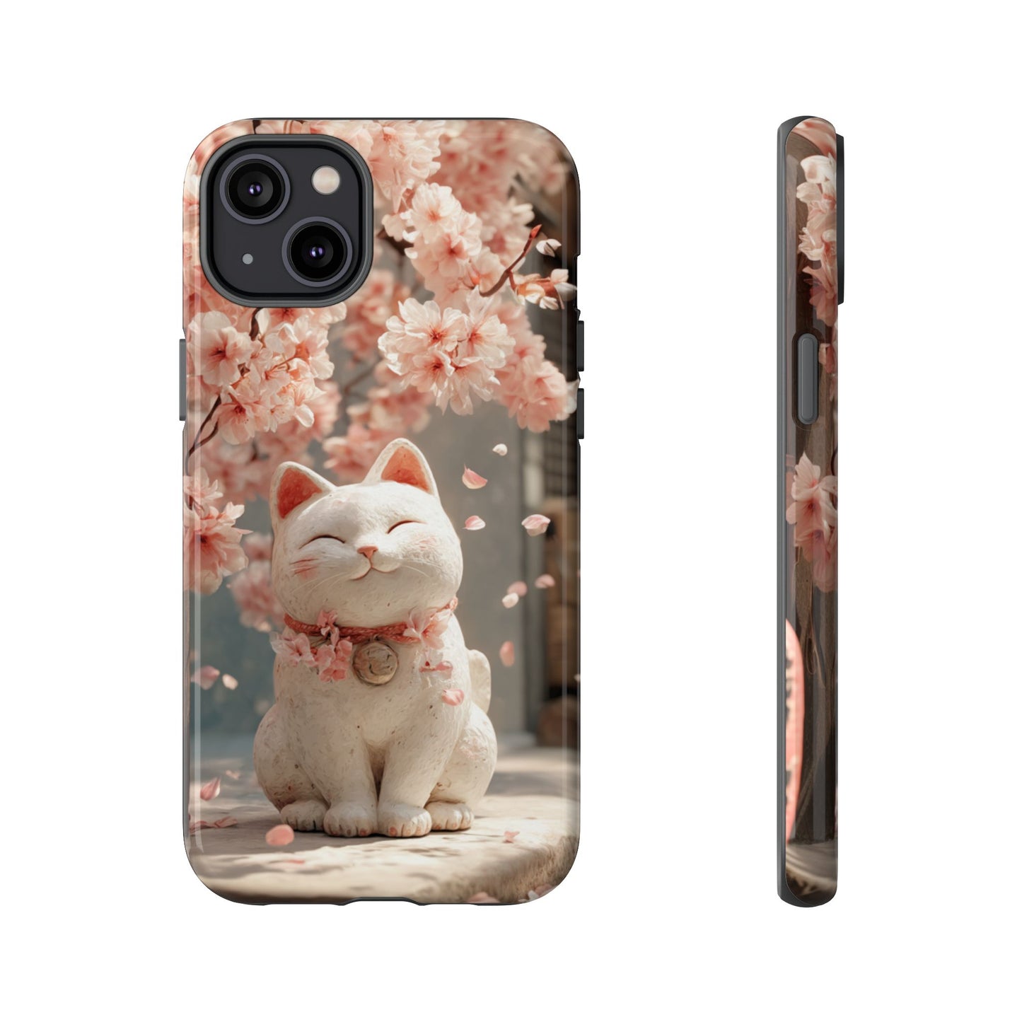 Sakura Lucky Cat - Tough iPhone Case