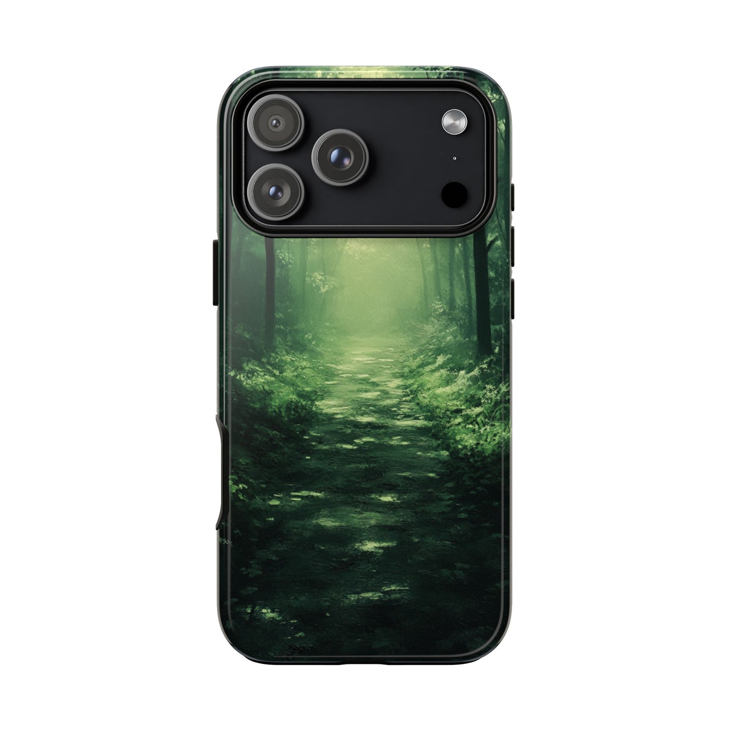 Emerald Mist Forest Path - Tough iPhone Case