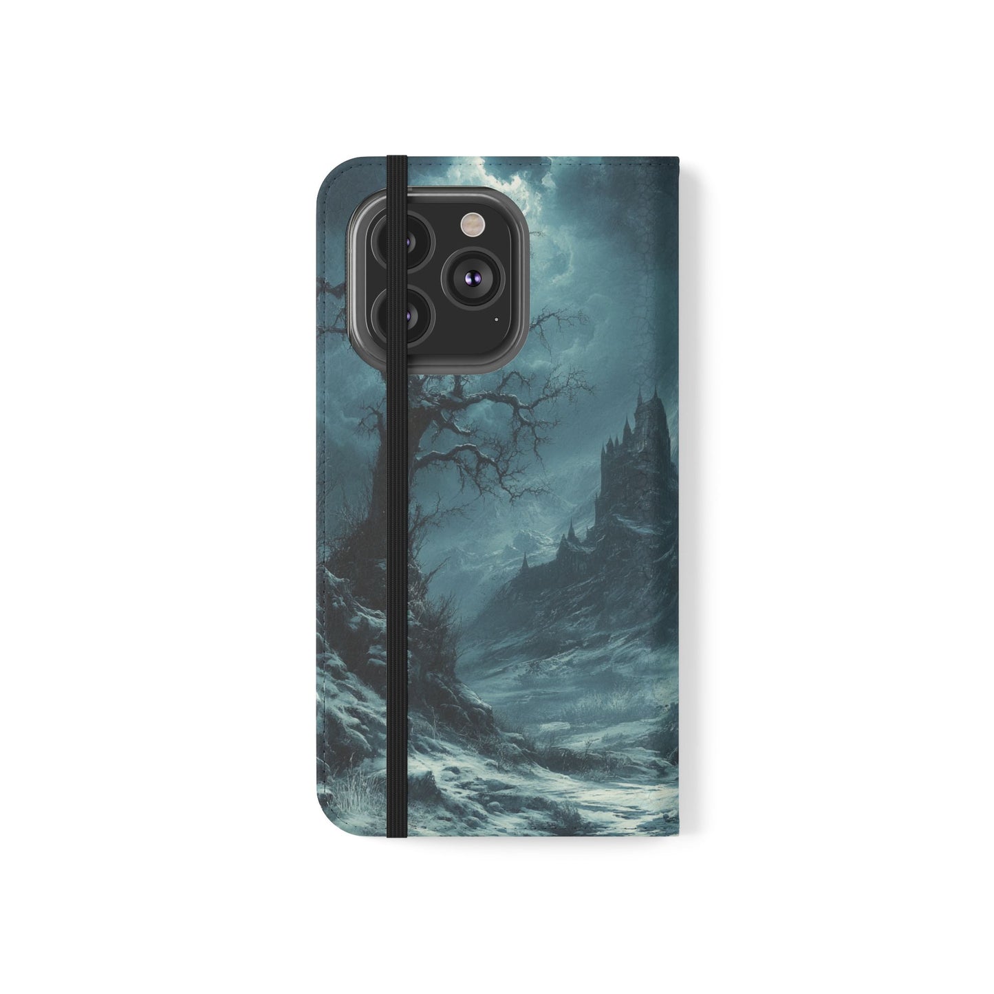 Stormy Castle - Wallet Flip Case
