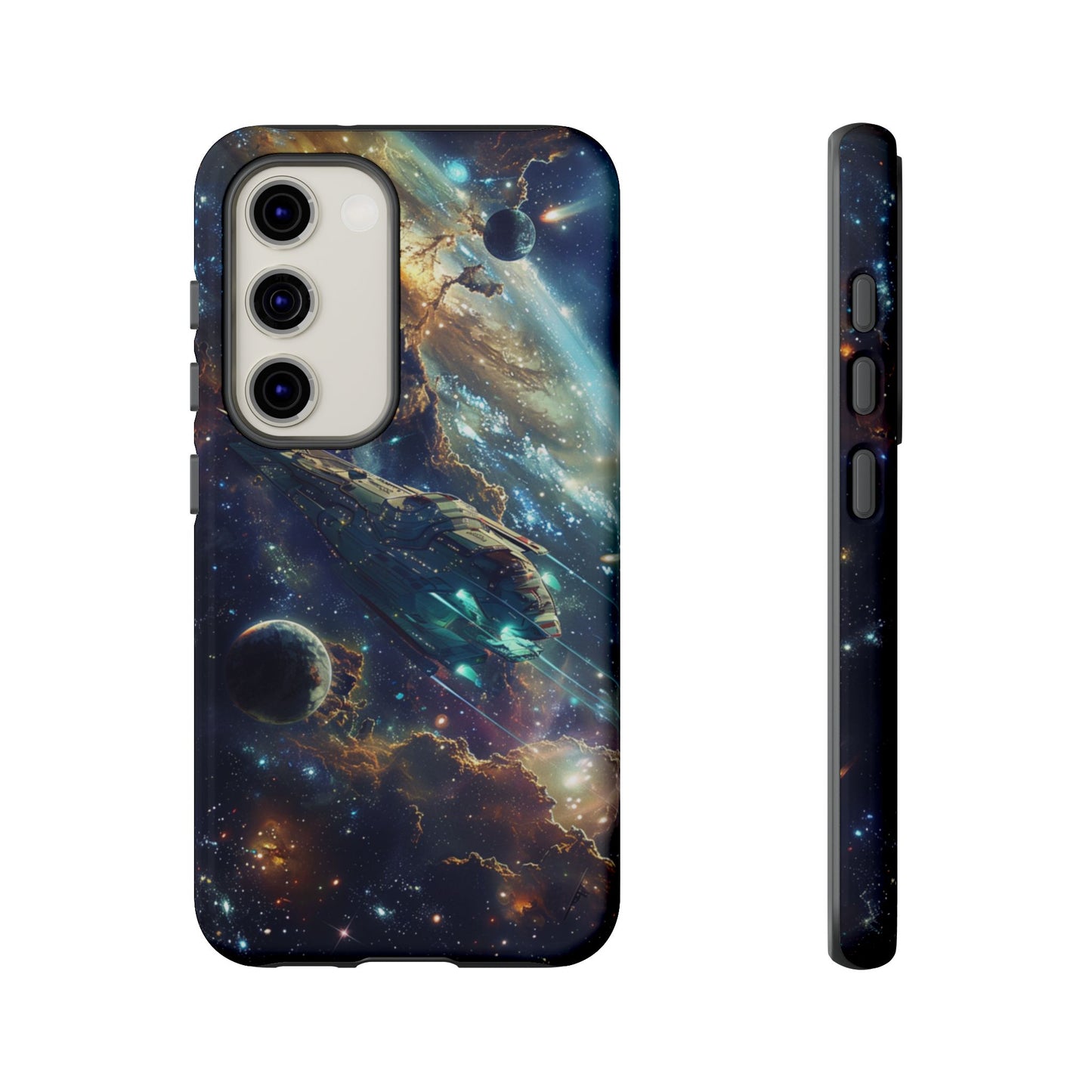 Galactic Voyage: Futuristic Spaceship - iPhone, Google Pixel, Samsung Galaxy