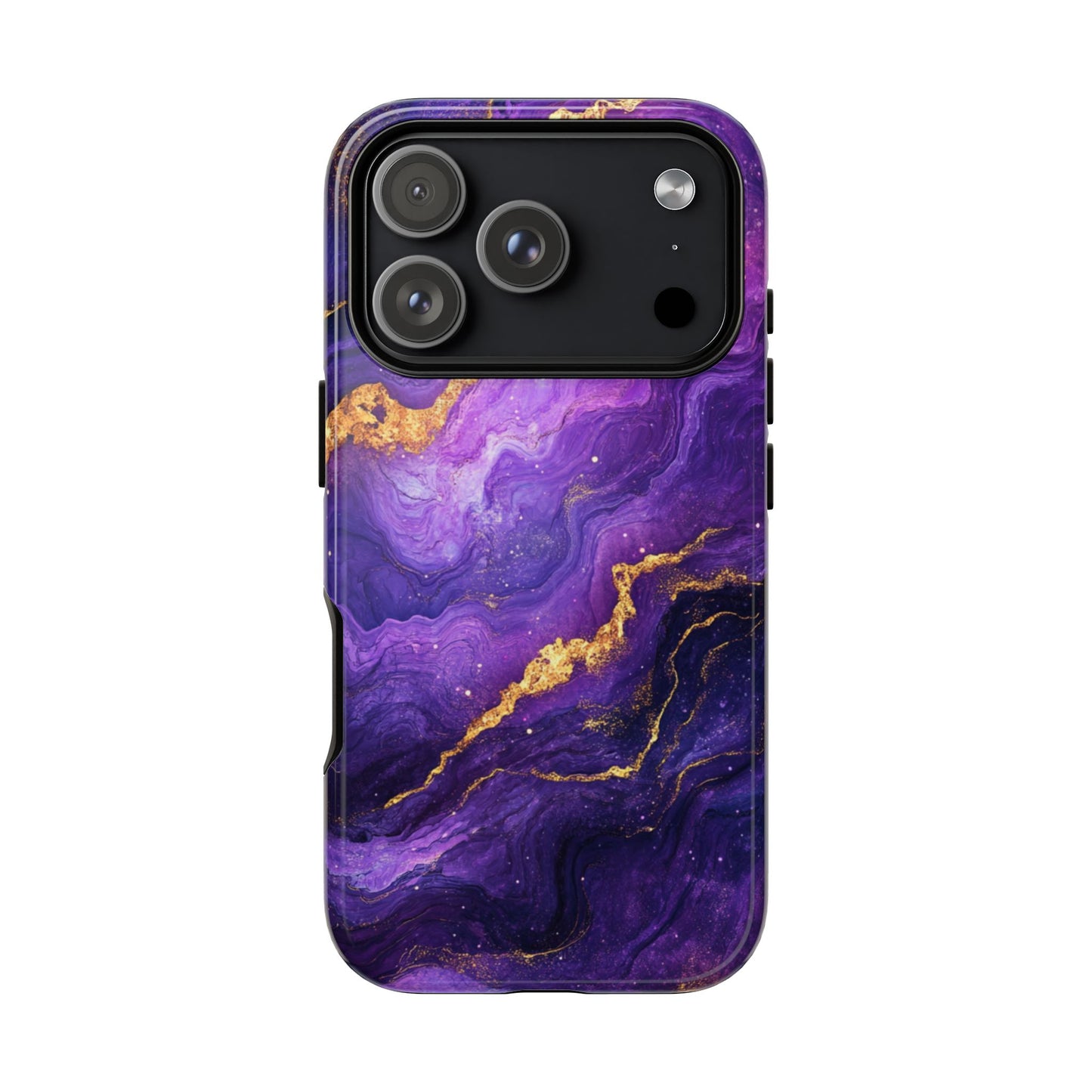 Amethyst Gold Marble – Tough iPhone Case