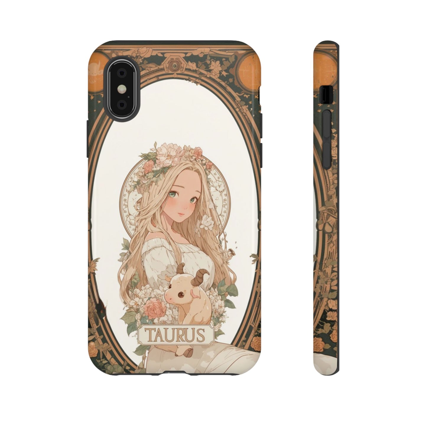 Taurus Floral Maiden - Tough iPhone Case