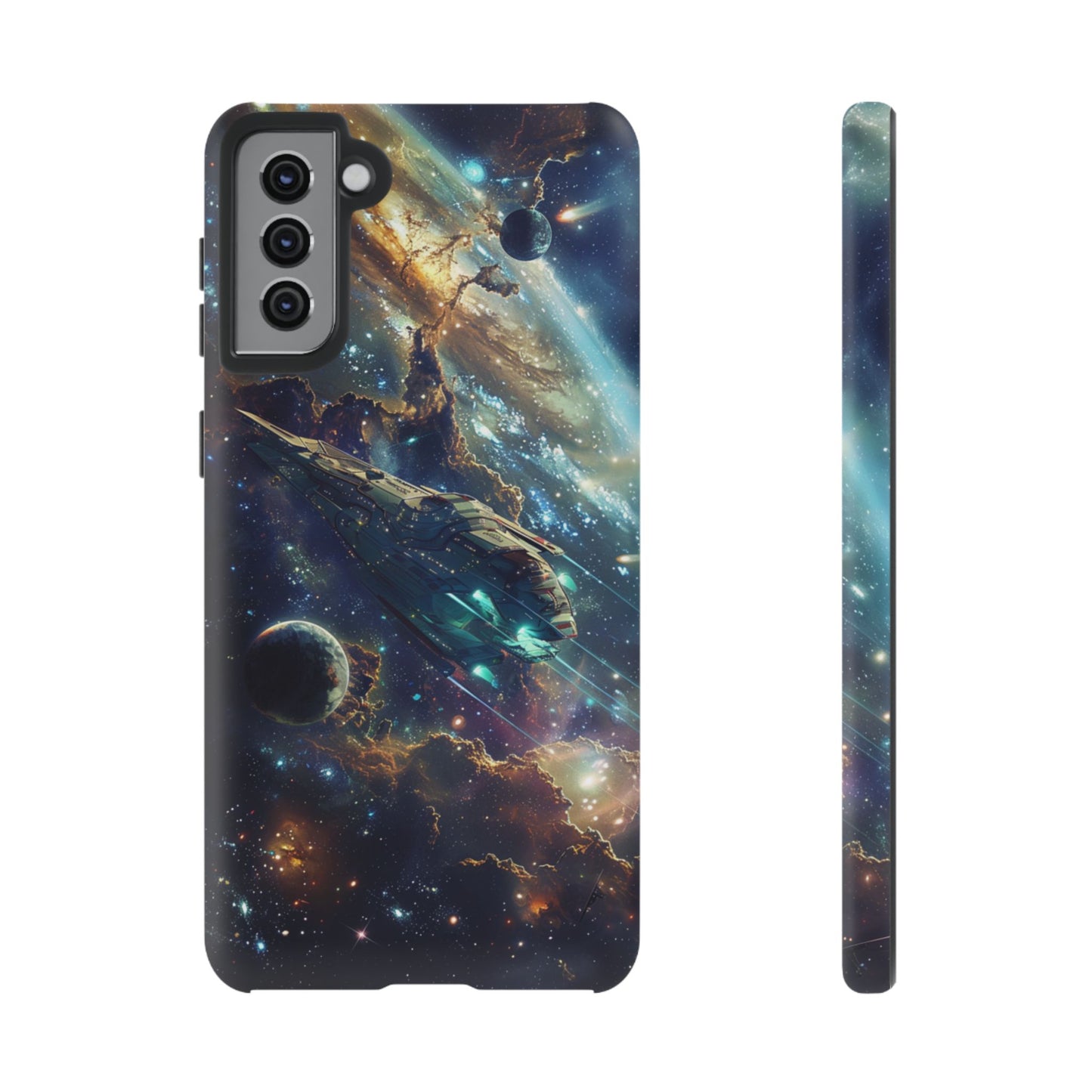 Galactic Voyage: Futuristic Spaceship - iPhone, Google Pixel, Samsung Galaxy