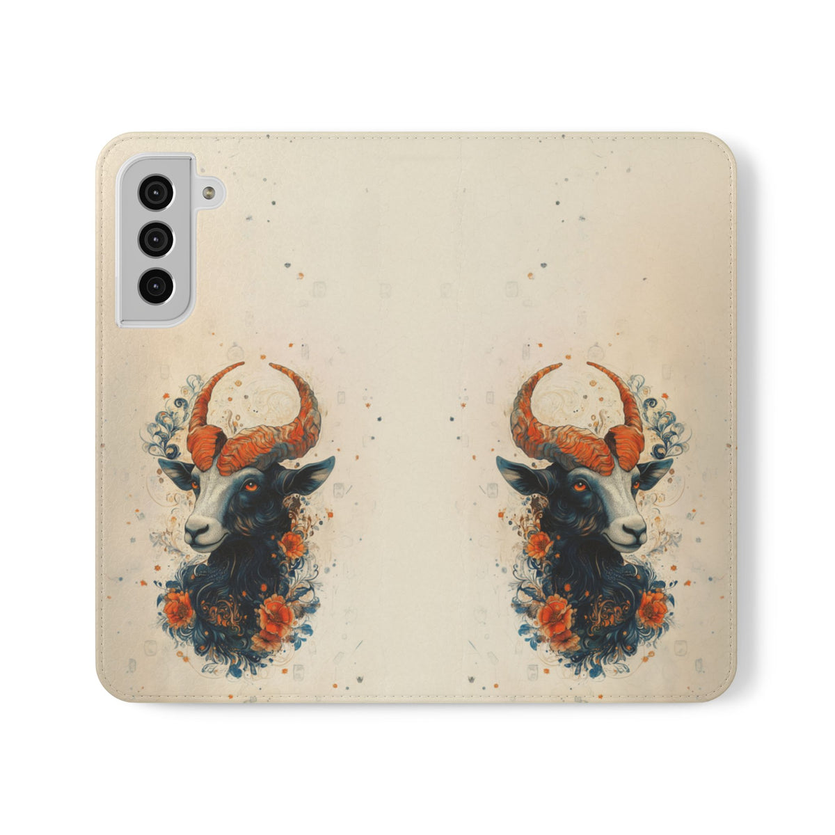 Capricorn Celestial Goat - Wallet Flip Case