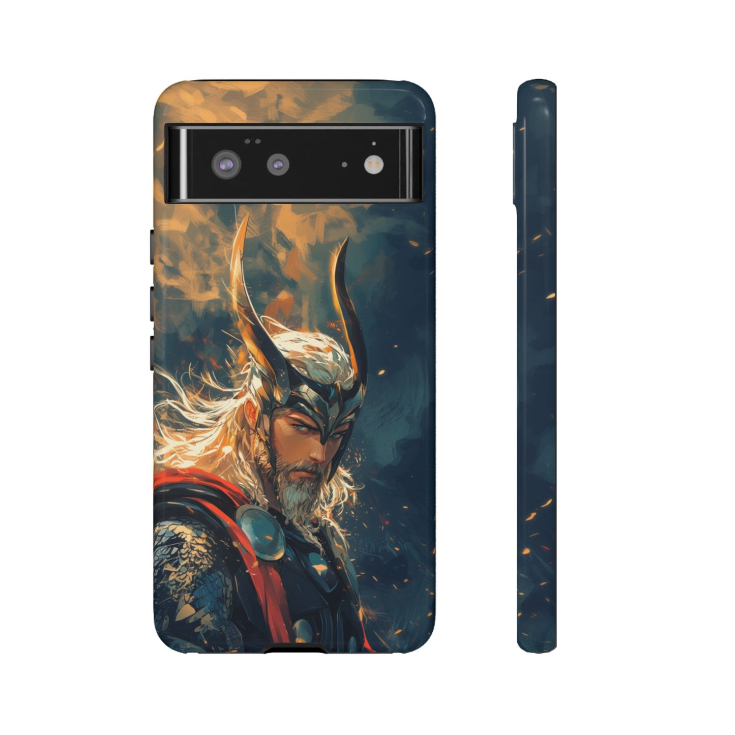 Storm-Bringer: Epic Thor Anime-Style Phone Case - iPhone, Google Pixel, Samsung