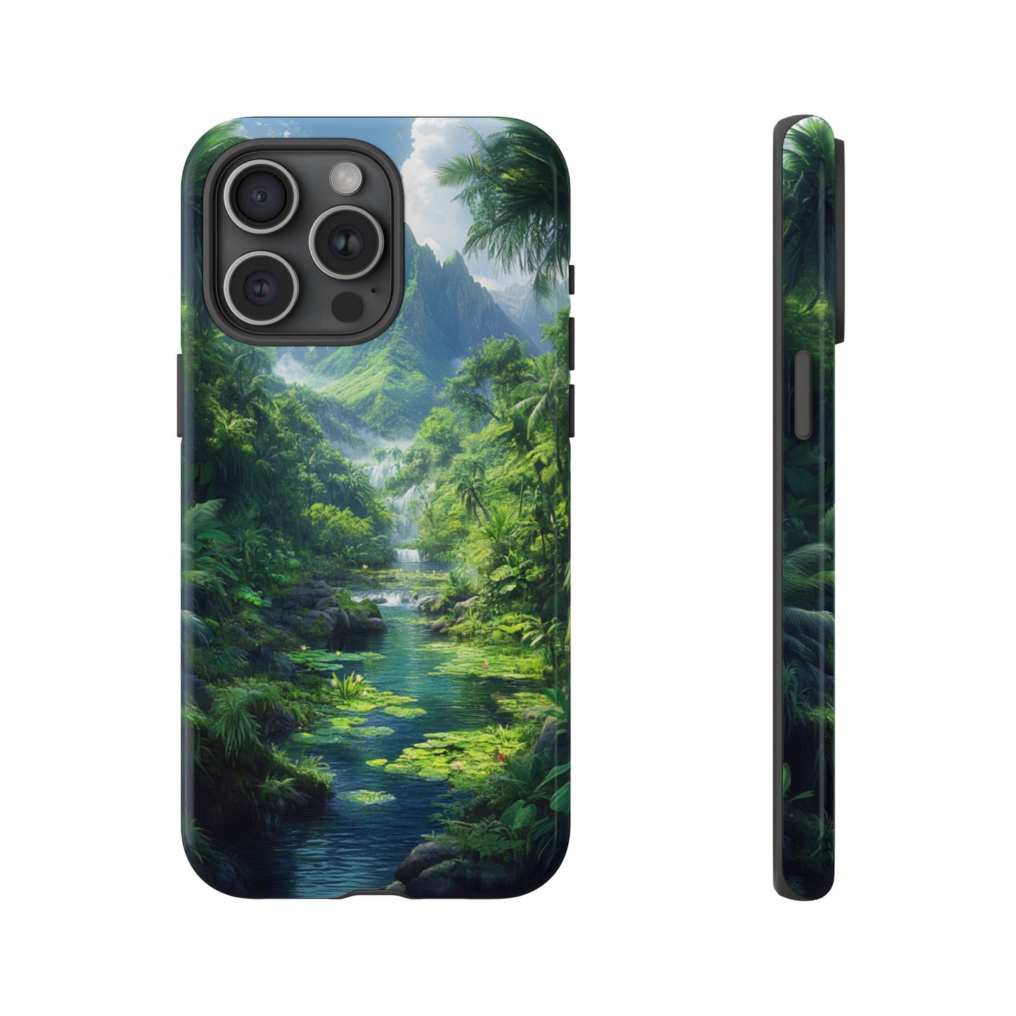 Verdant Jungle Cascade – Tough iPhone Case