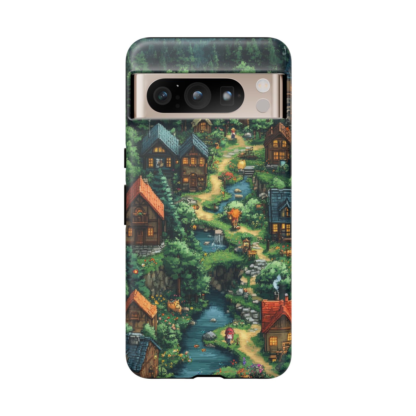 Enchanted Village: Pixel Paradise Phone Case - iPhone, Google Pixel, Samsung Galaxy